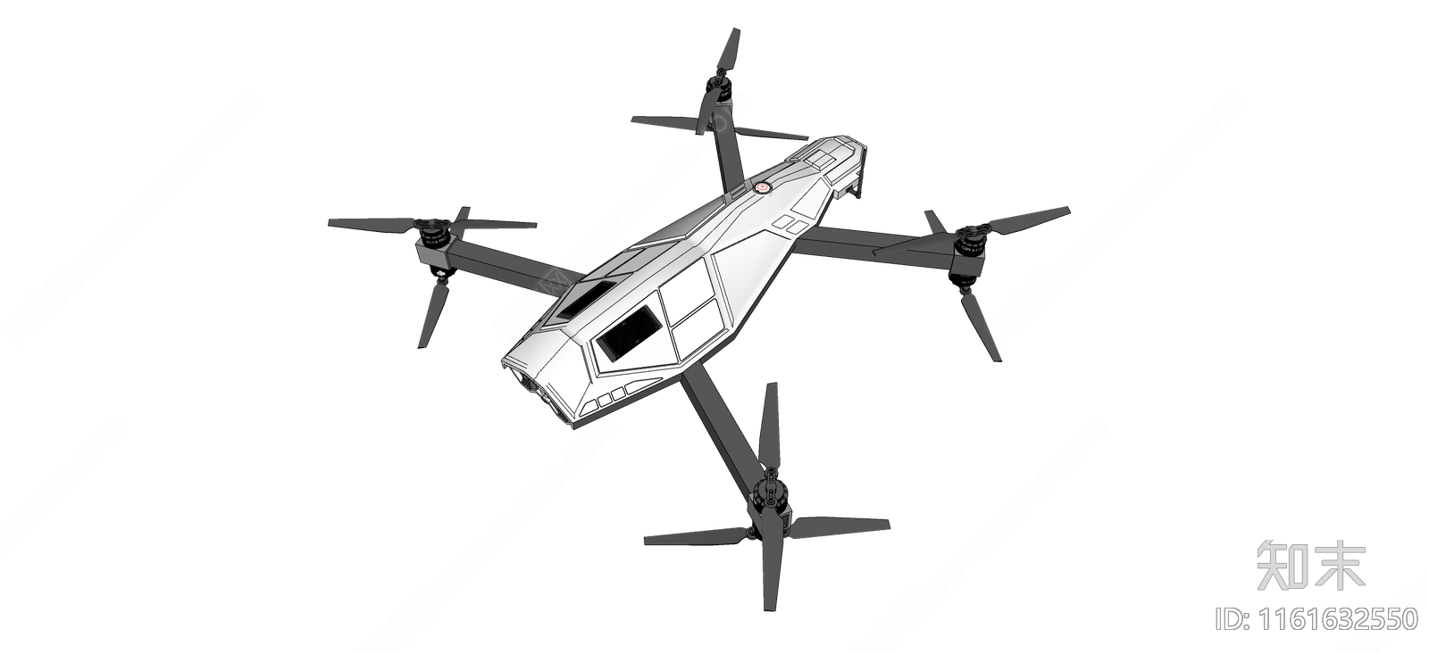 无人机SU模型下载【ID:1161632550】