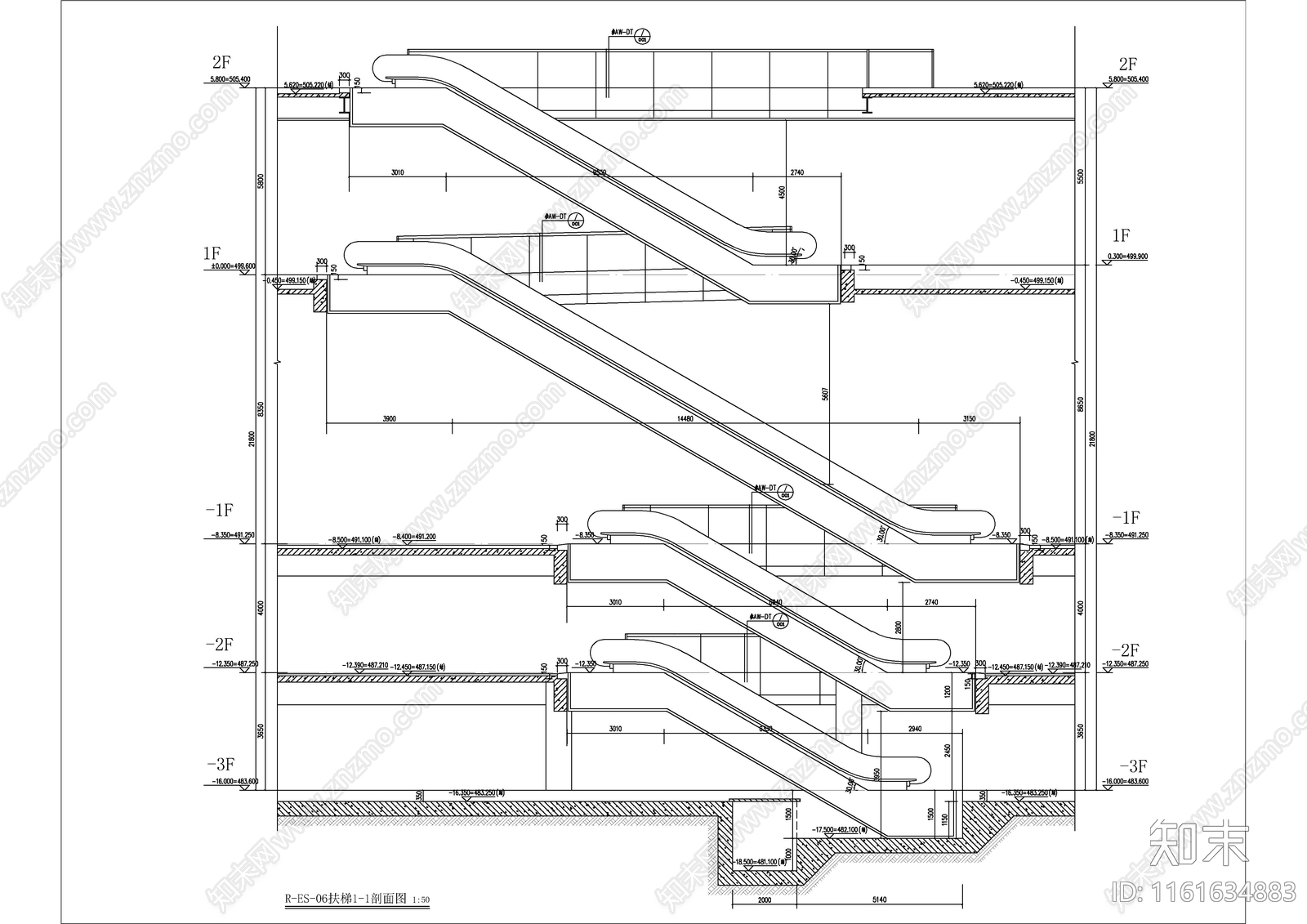 新中式商业建筑cad施工图下载【ID:1161634883】