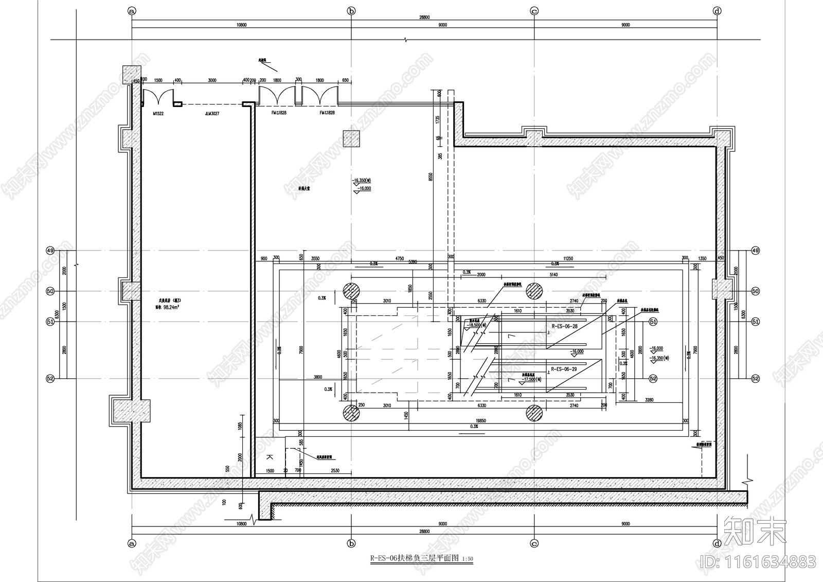 新中式商业建筑cad施工图下载【ID:1161634883】