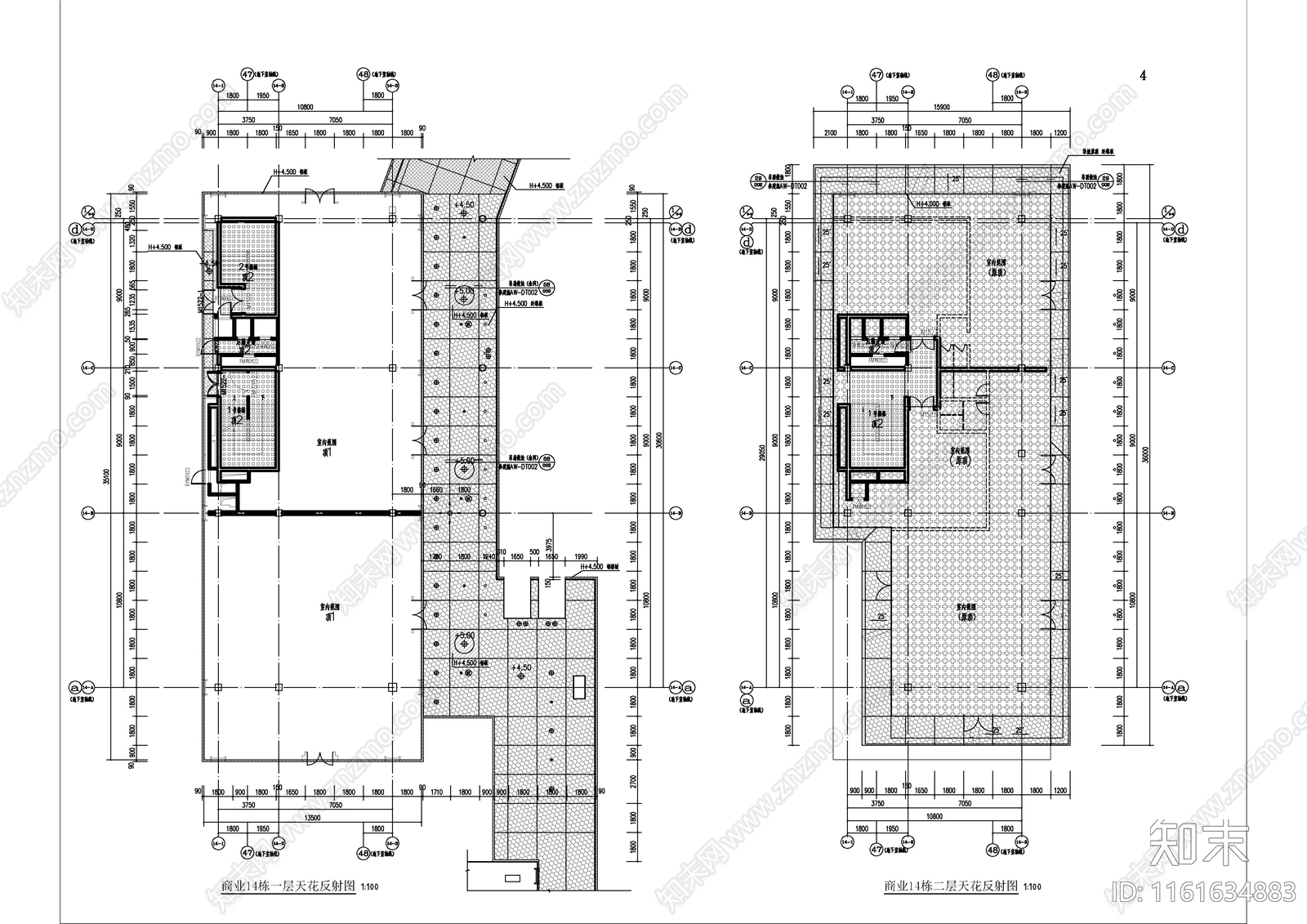 新中式商业建筑cad施工图下载【ID:1161634883】