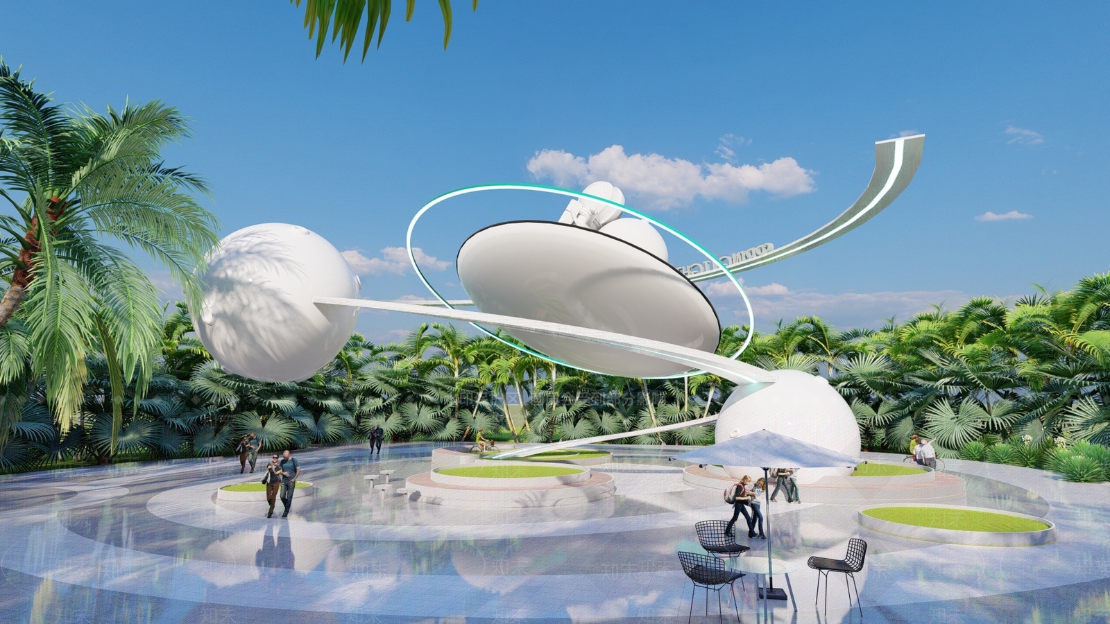 现代星空主题构架SU模型下载【ID:1161638029】