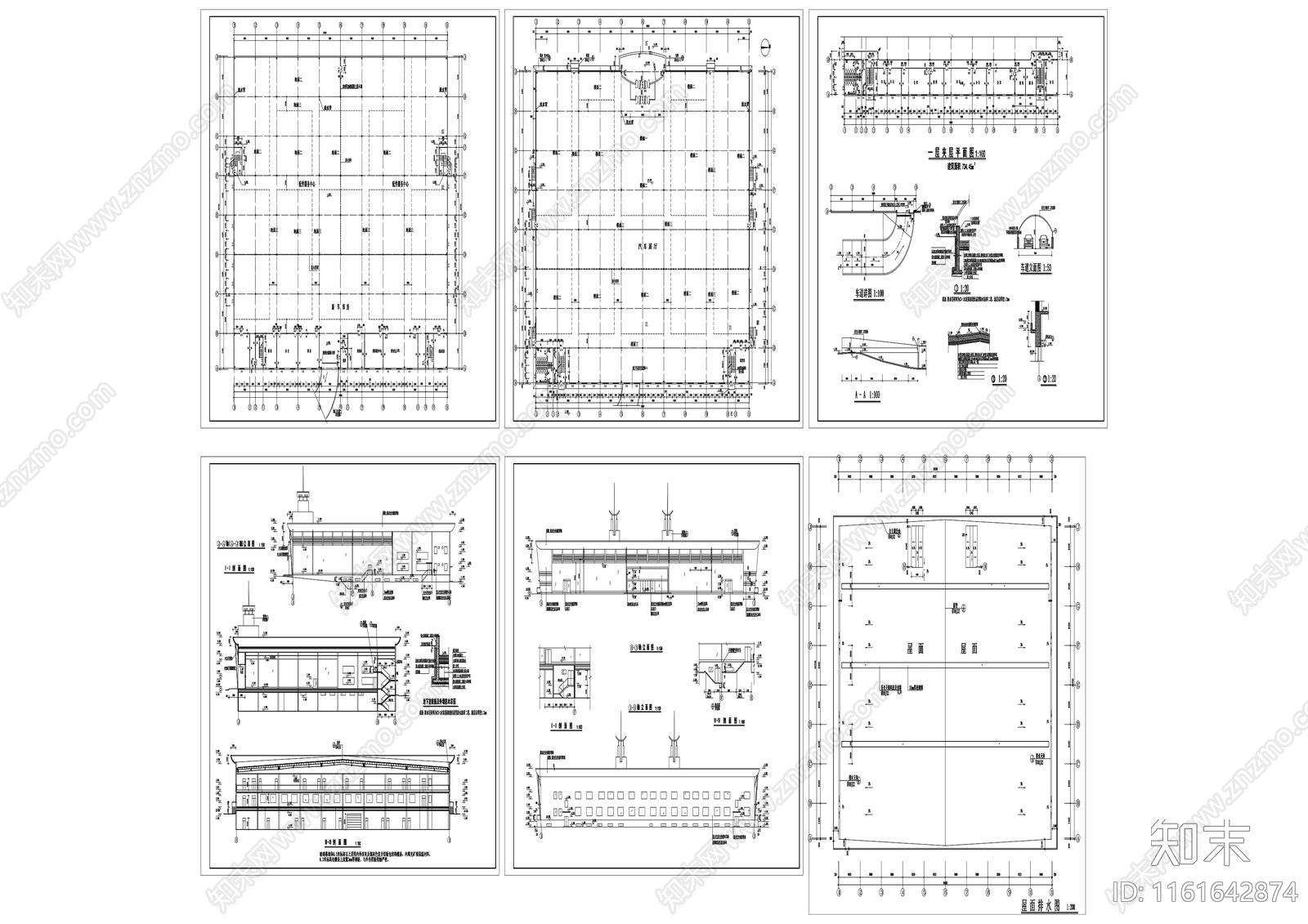 汽车展厅建筑施工图下载【ID:1161642874】