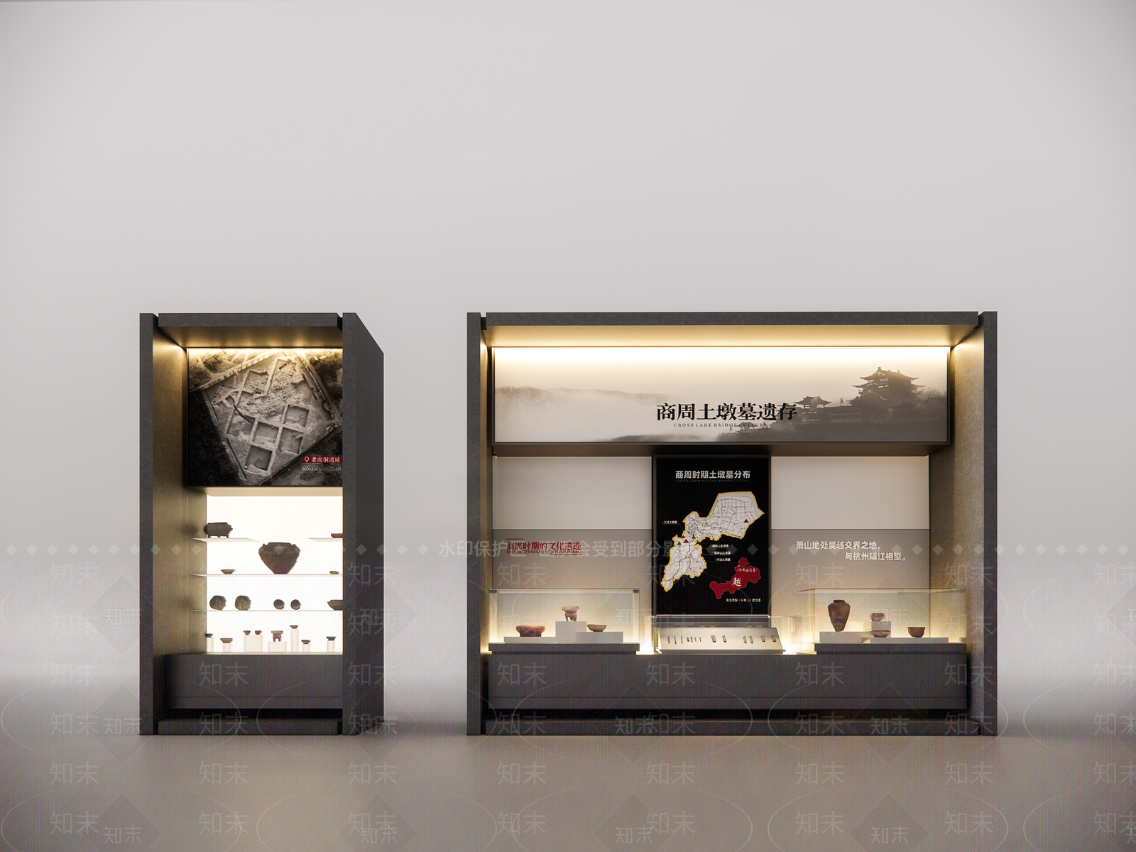 现代展柜SU模型下载【ID:1161644585】
