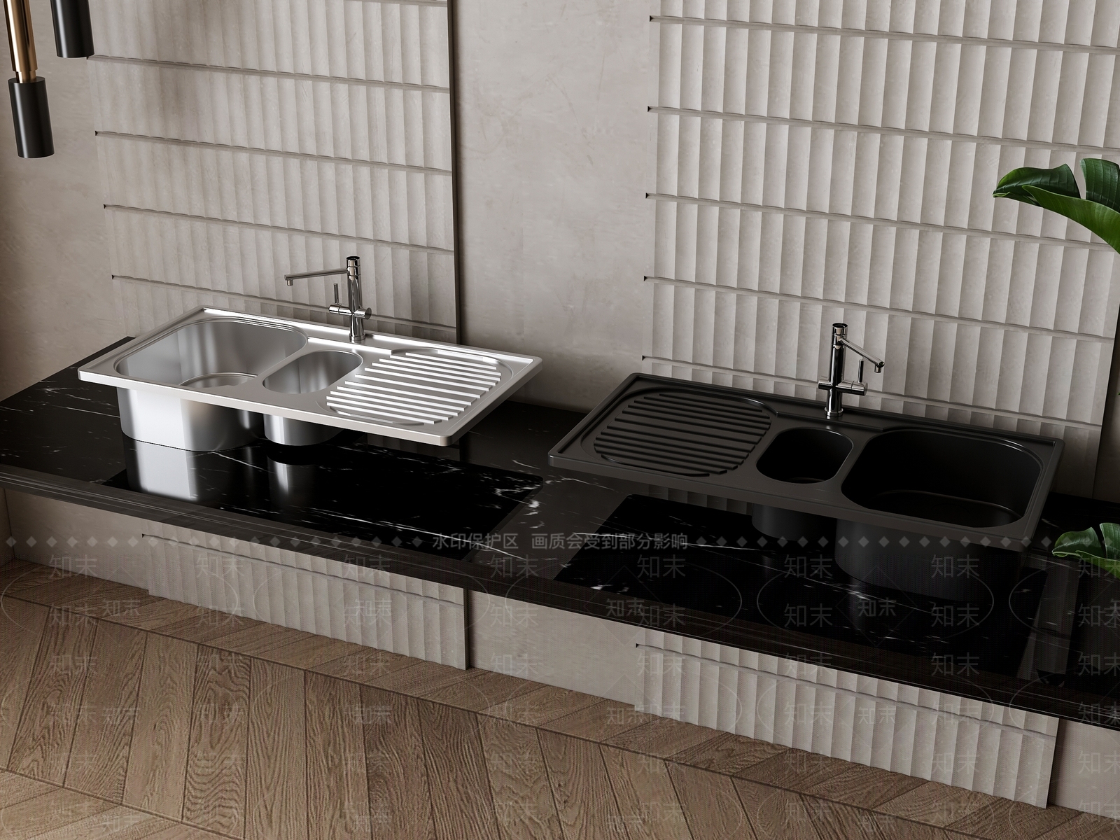 现代水槽3D模型下载【ID:1161651737】