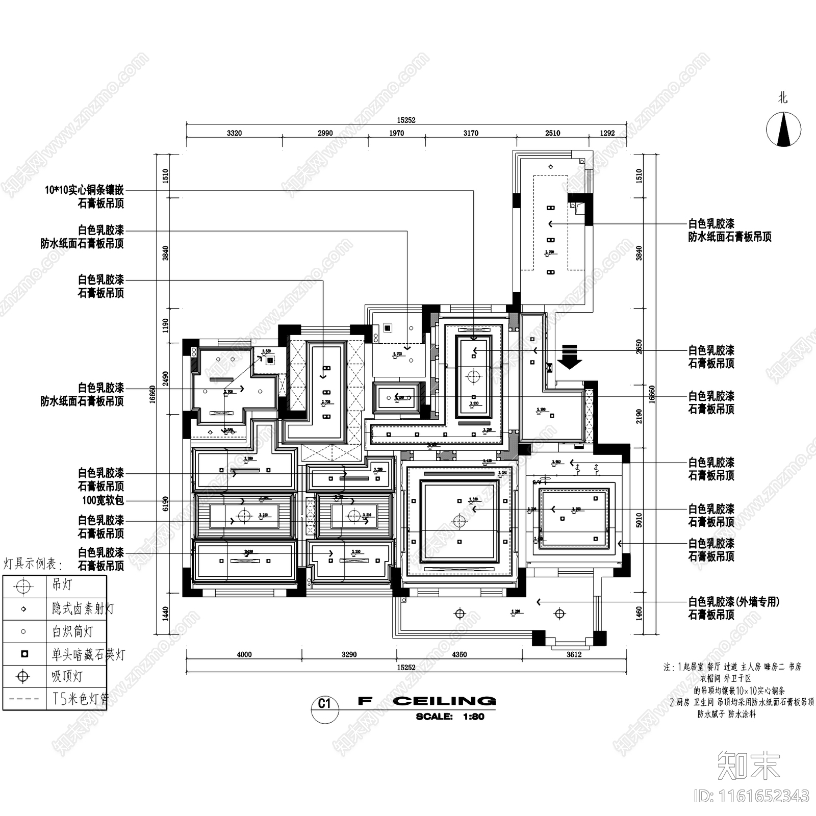 苏州四季花园欧式三室两厅两卫室内家装cad施工图下载【ID:1161652343】