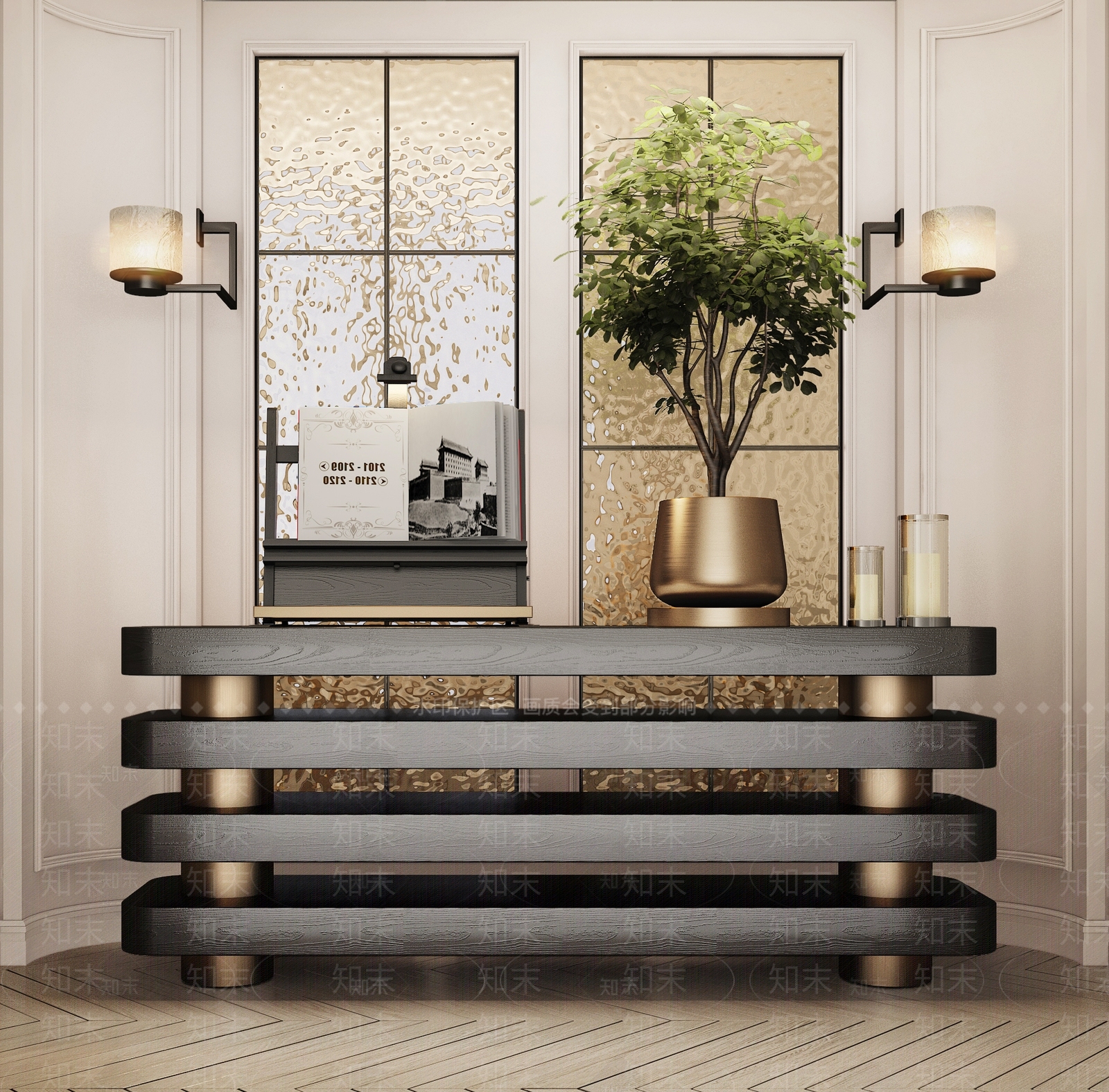 Minotti米洛提现代端景台3D模型下载【ID:1161654852】