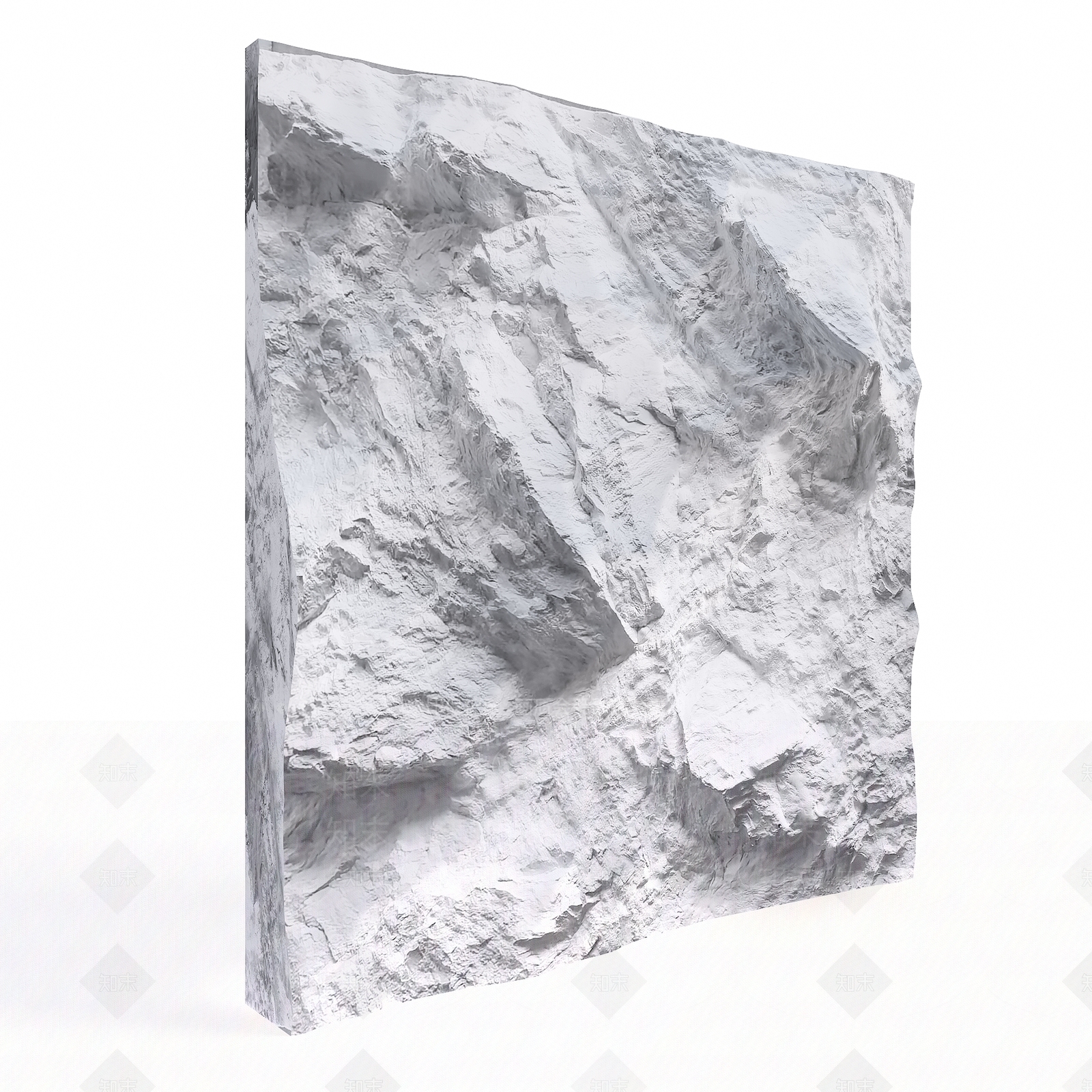 现代毛石背景墙石头墙3D模型下载【ID:1161665019】