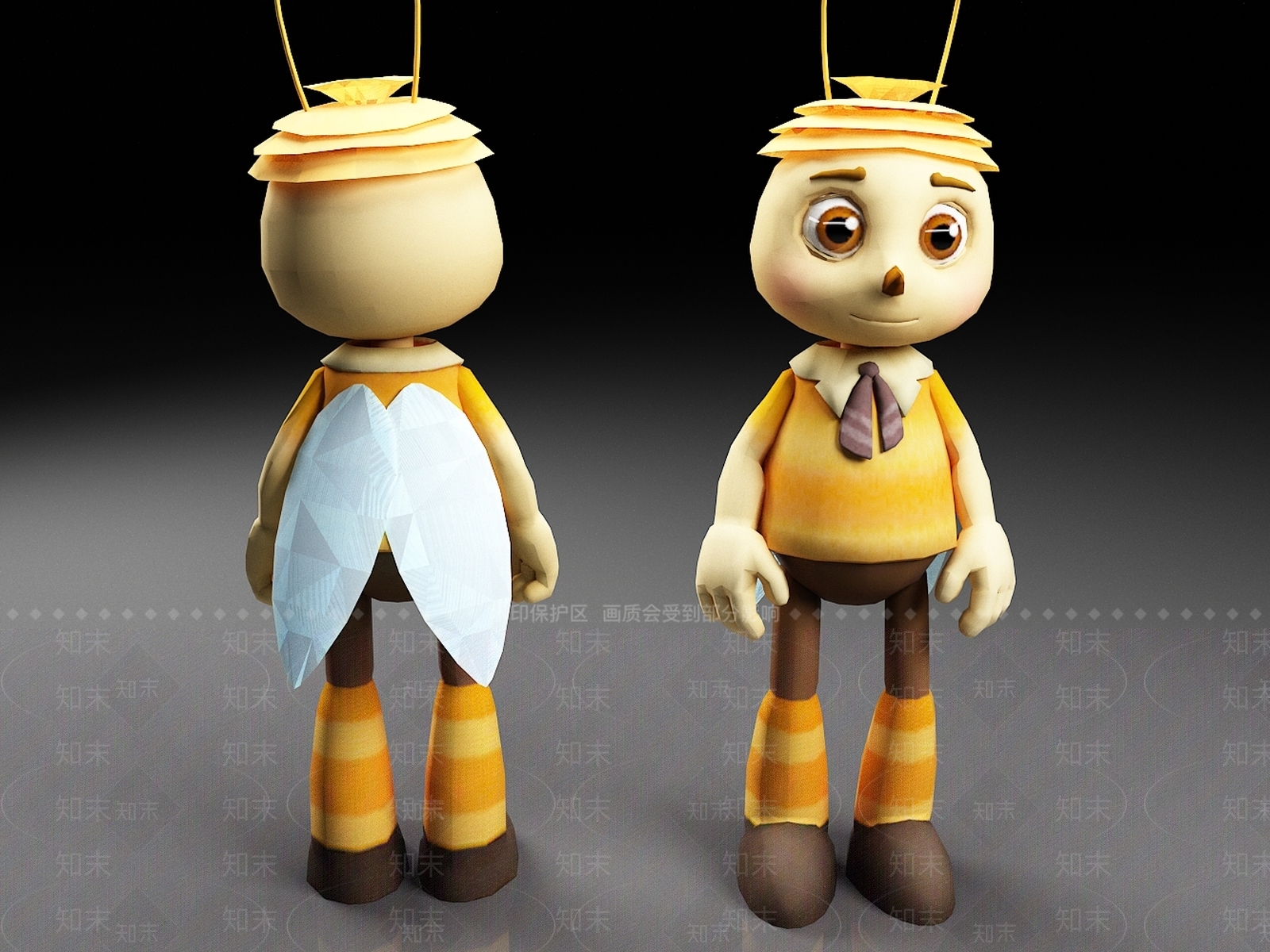 现代卡通角色3D模型下载【ID:1161669513】