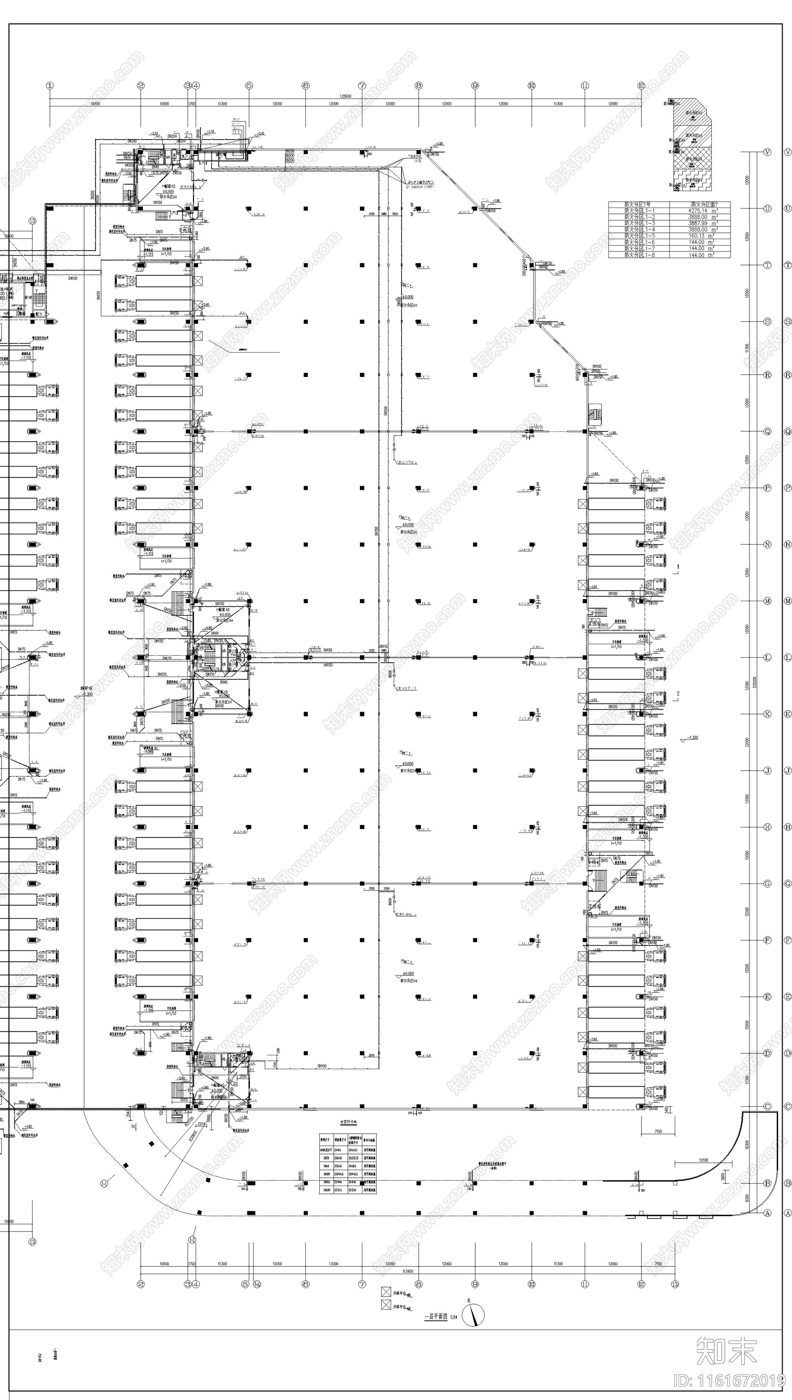 厂房给排水图cad施工图下载【ID:1161672019】