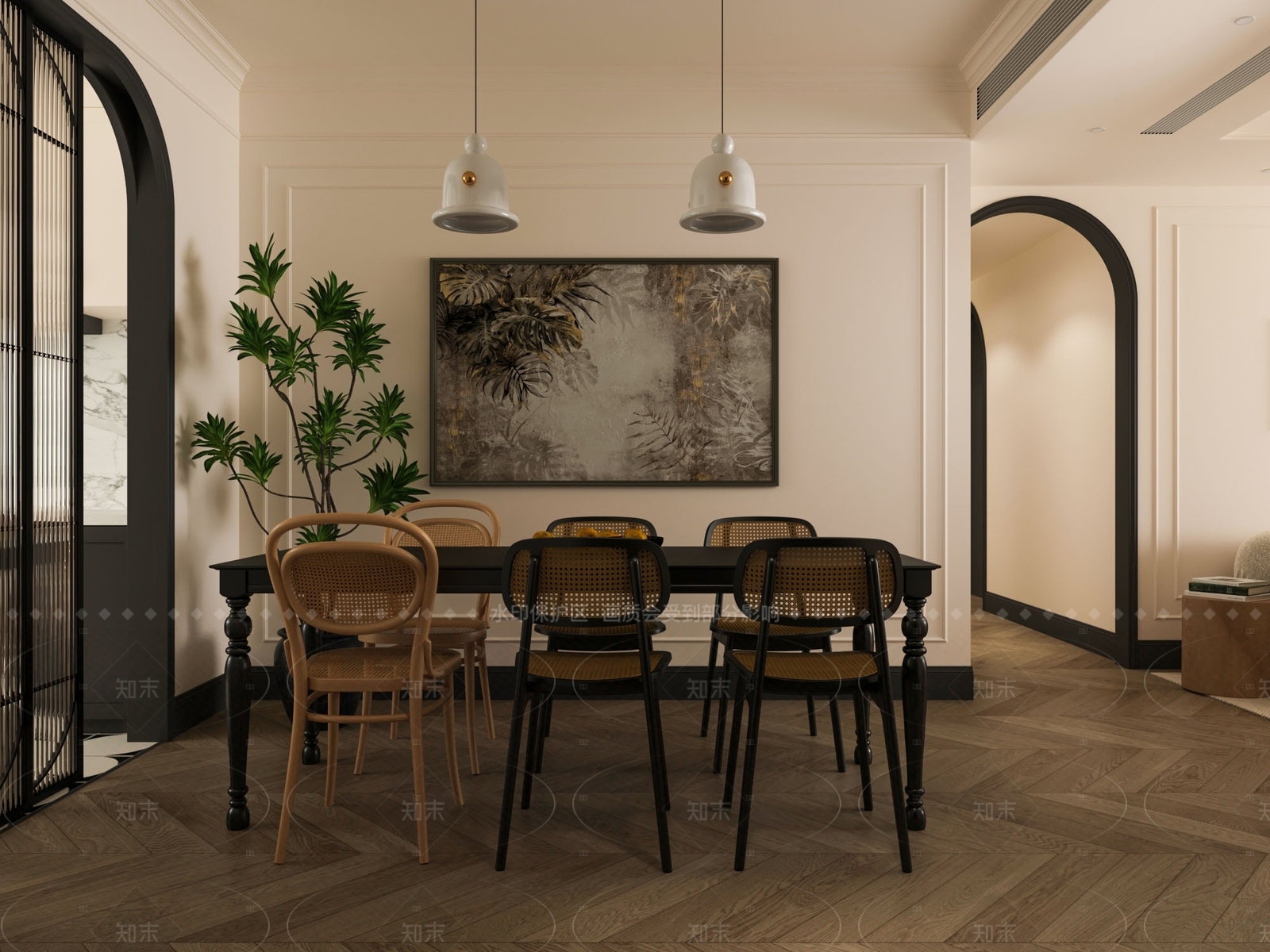 法式封闭式厨房3D模型下载【ID:1214602806】