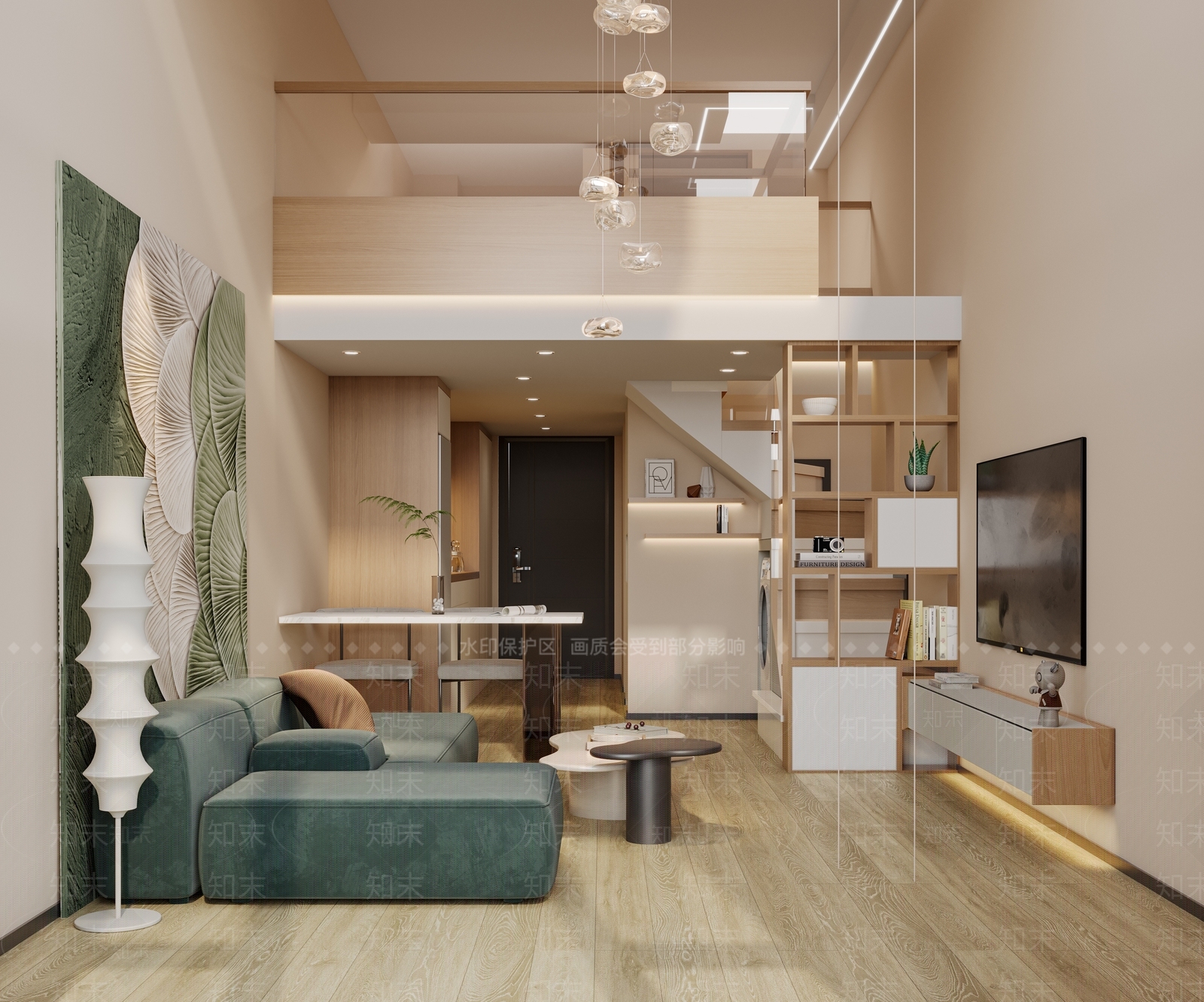 现代家居公寓3D模型下载【ID:1161677569】