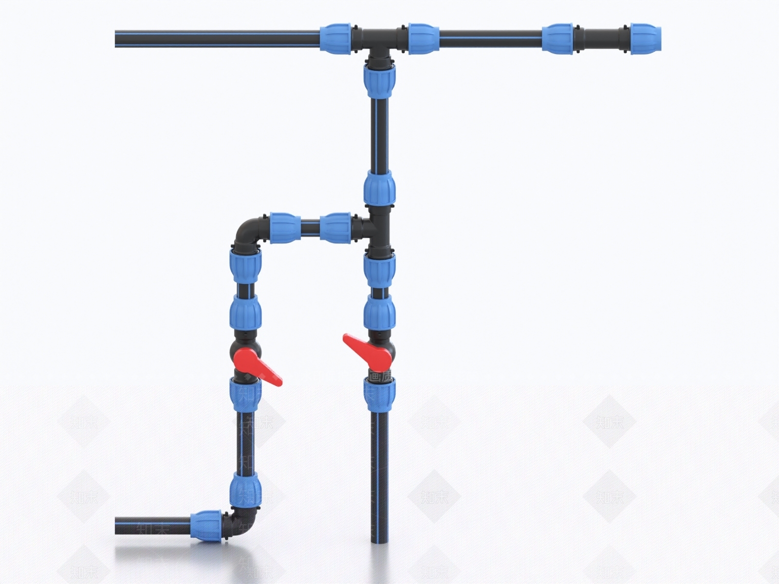水管3D模型下载【ID:1161677348】