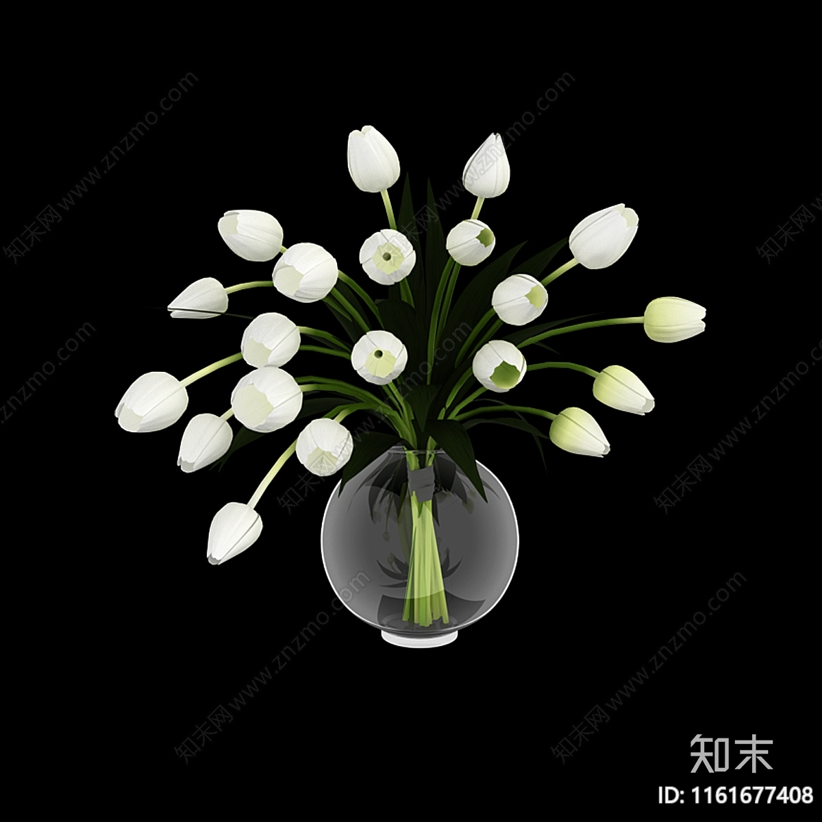 郁金香花卉3D模型下载【ID:1161677408】