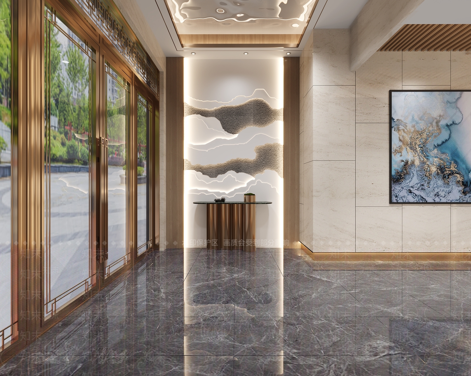 现代大厅3D模型下载【ID:1161682585】