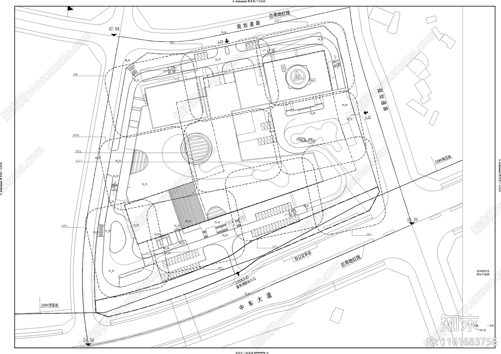 公建景观cad施工图下载【ID:1161683756】