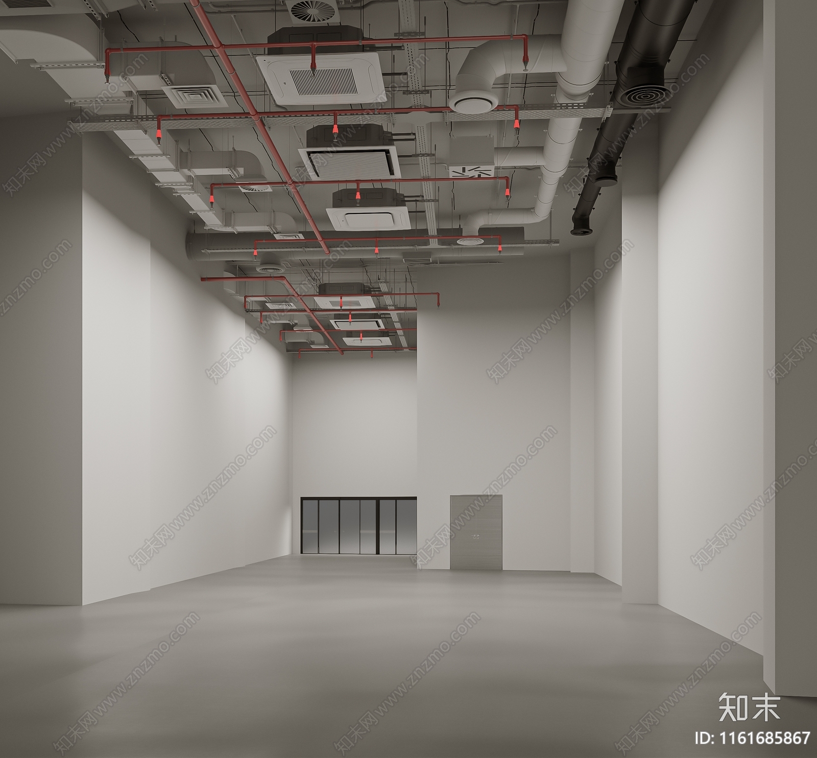 工业风公共空间3D模型下载【ID:1161685867】