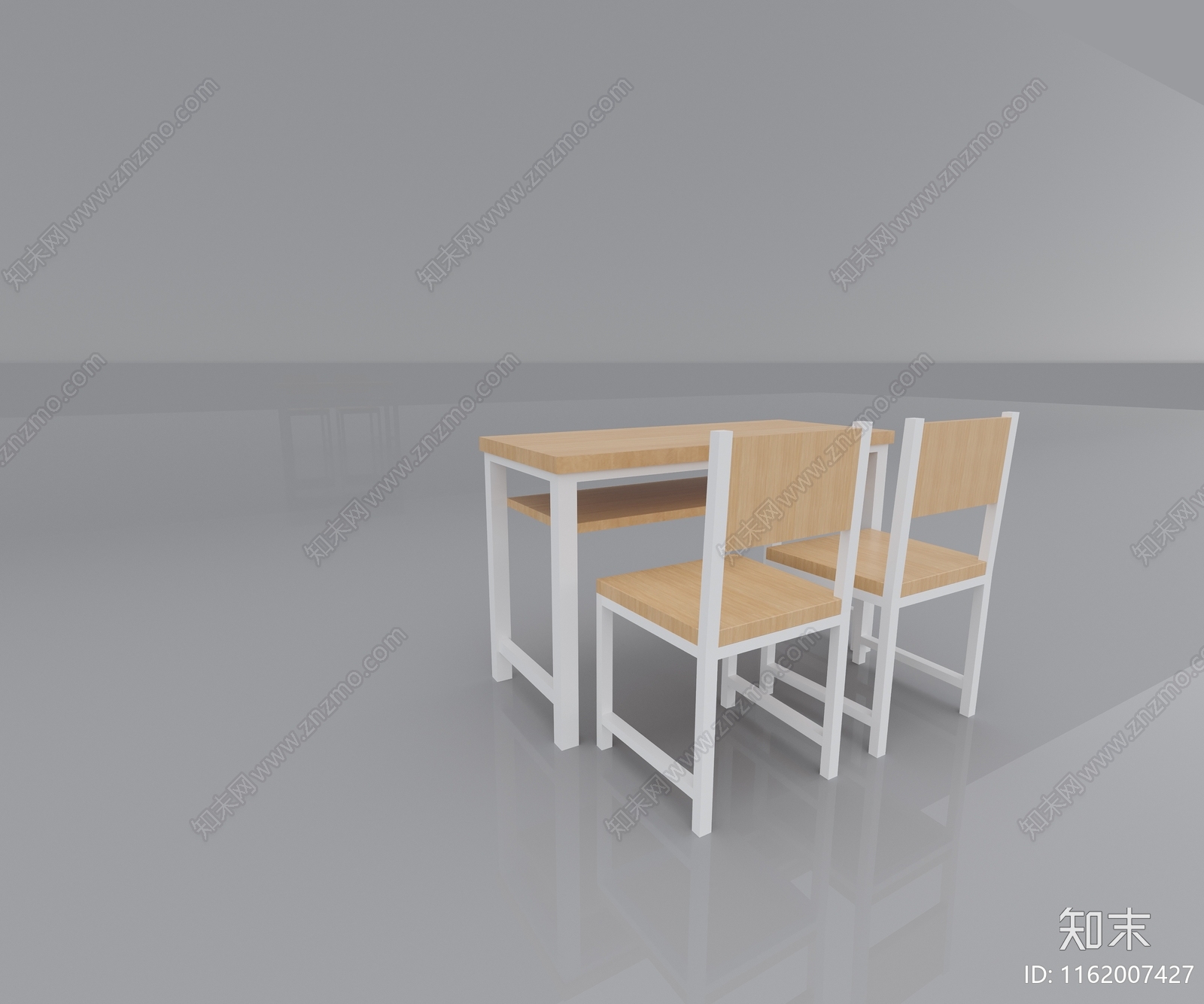 课桌3D模型下载【ID:1162007427】