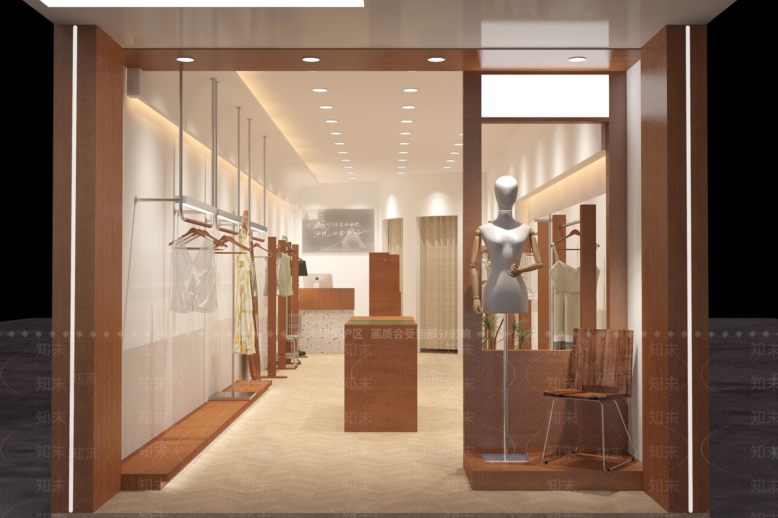 现代女装店3D模型下载【ID:1161694675】