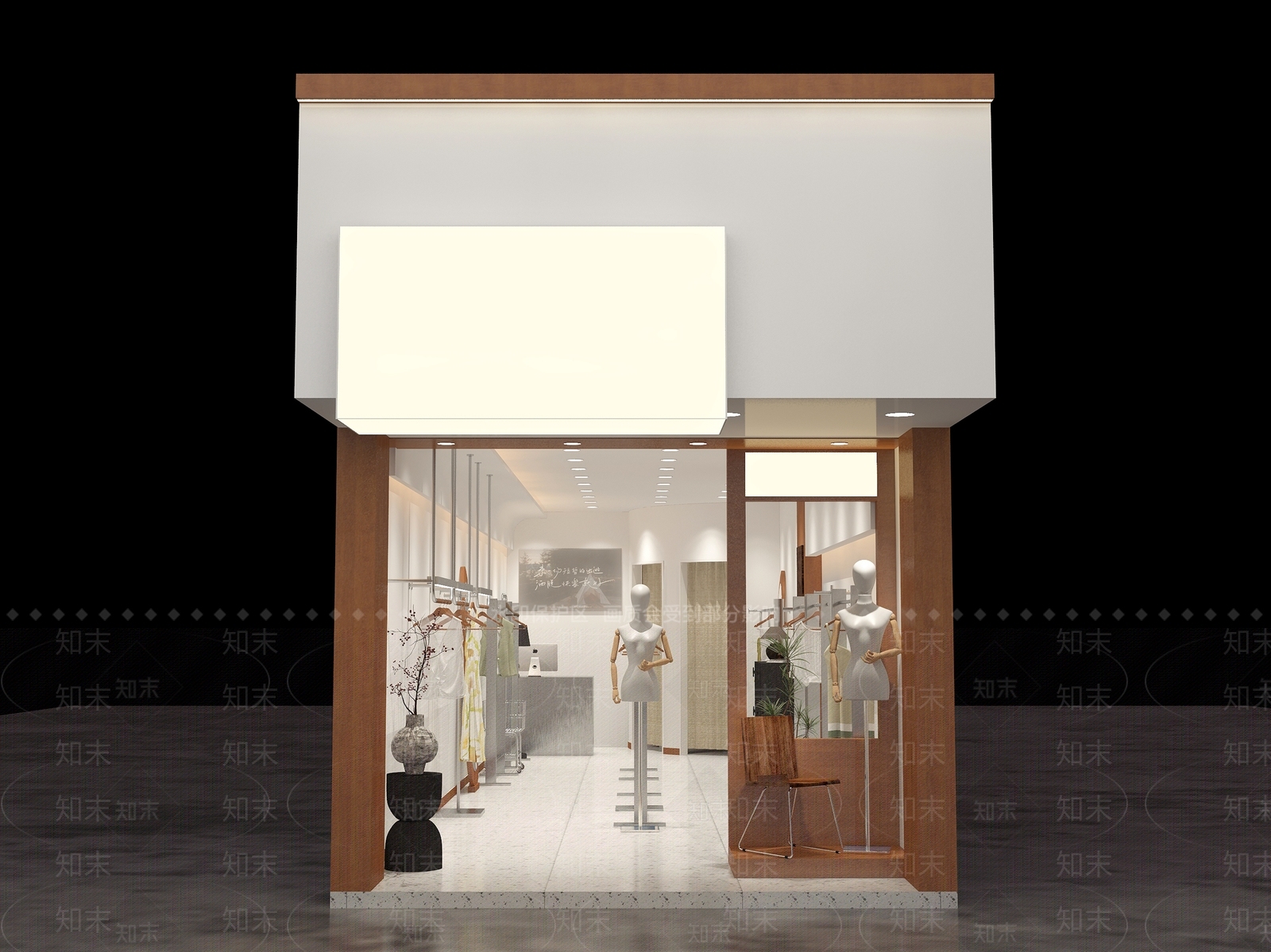 现代女装店3D模型下载【ID:1161694675】