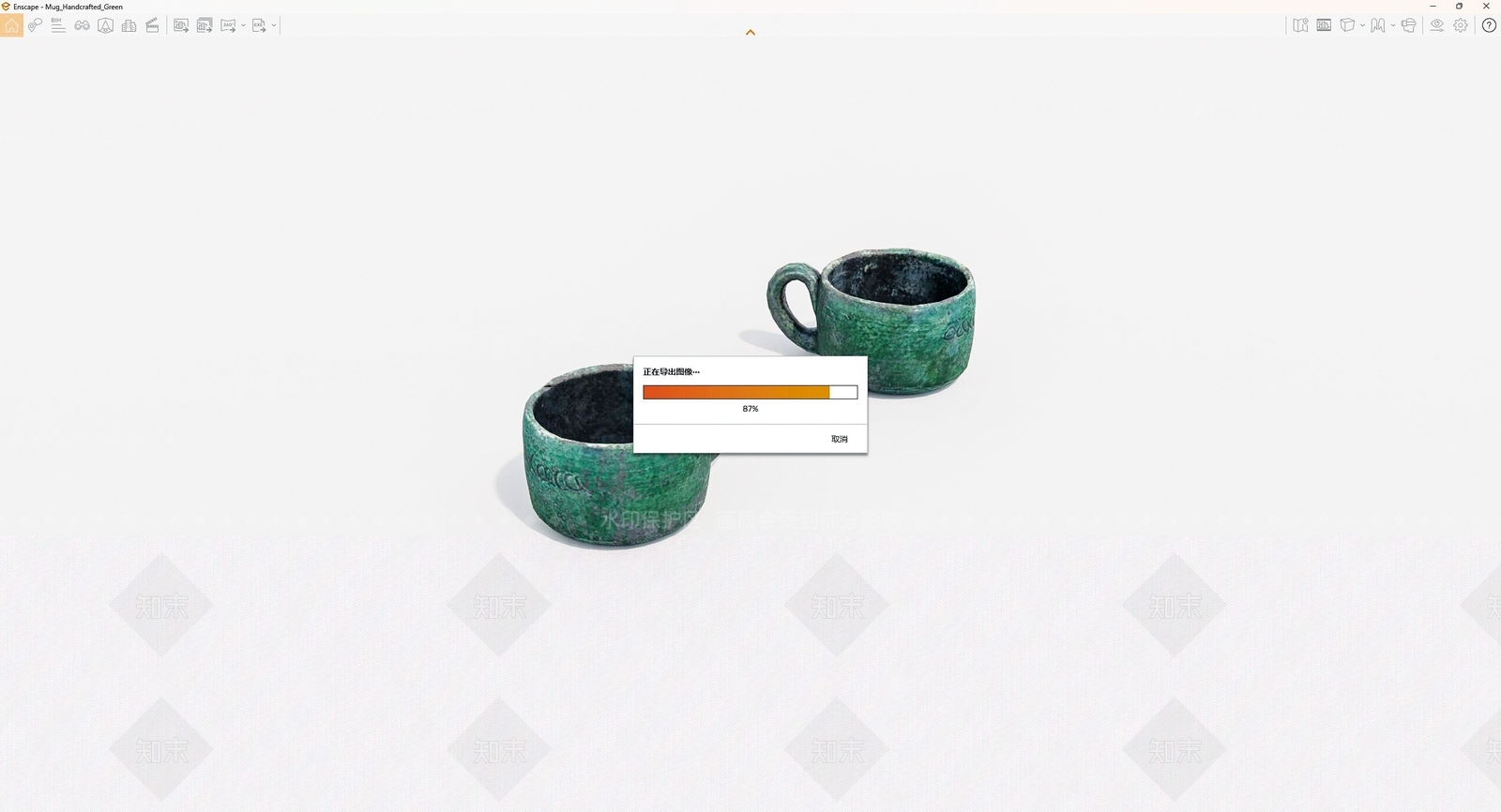 老旧杯子SU模型下载【ID:1161698603】