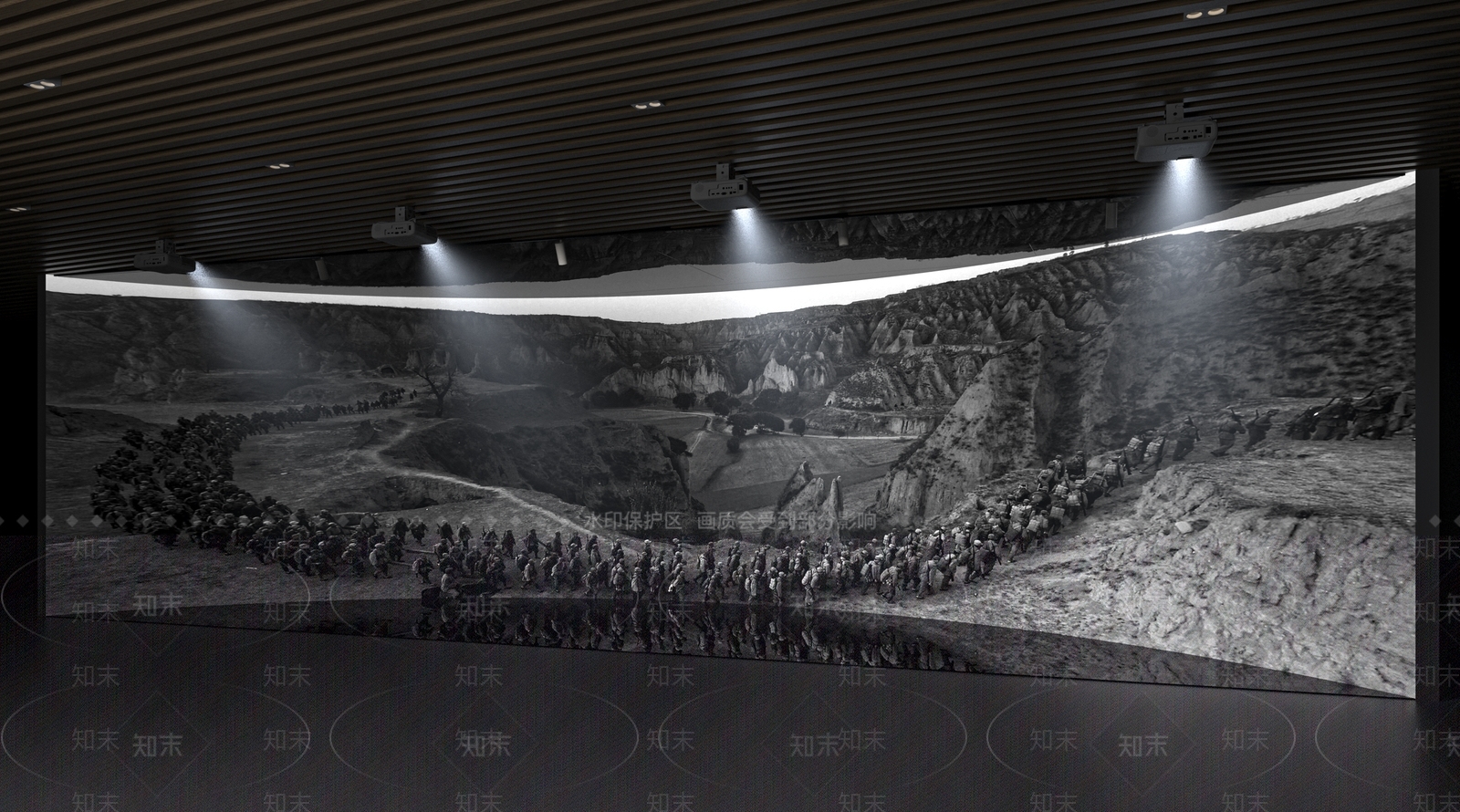 现代历史文化展厅3D模型下载【ID:1161700330】