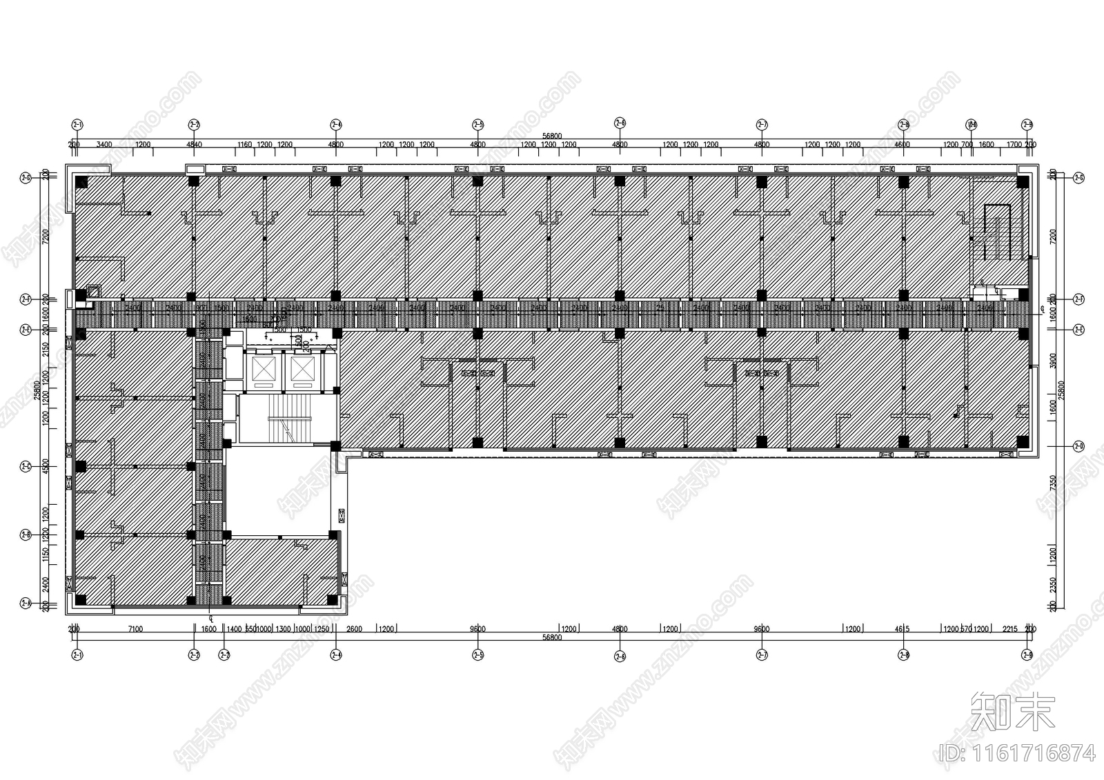 现代住宅公寓走道施工图下载【ID:1161716874】