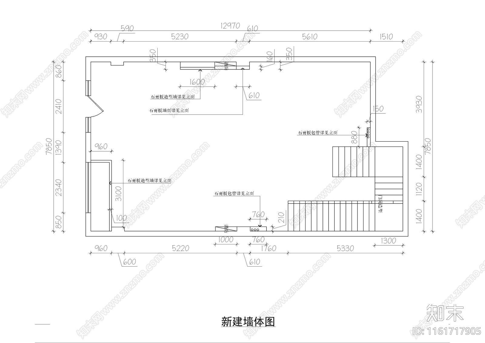 两层母婴店cad施工图下载【ID:1161717905】