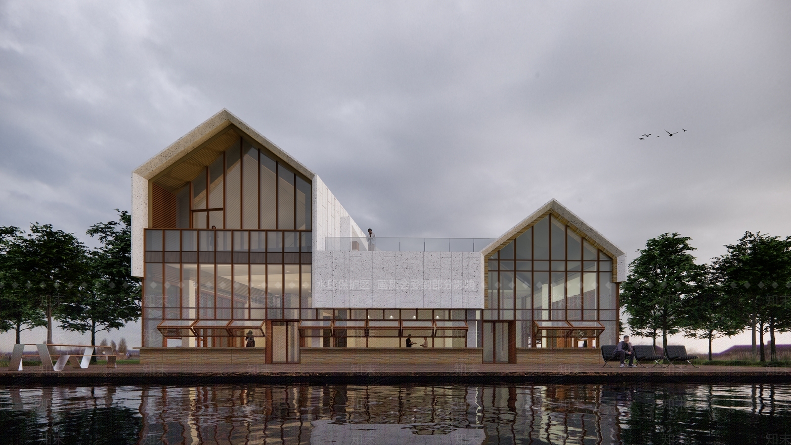 现代风格网红民宿酒店商业建筑SU模型下载【ID:1161721069】