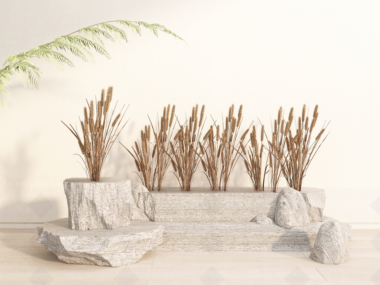 现代小麦装饰摆件3D模型下载【ID:1161721090】