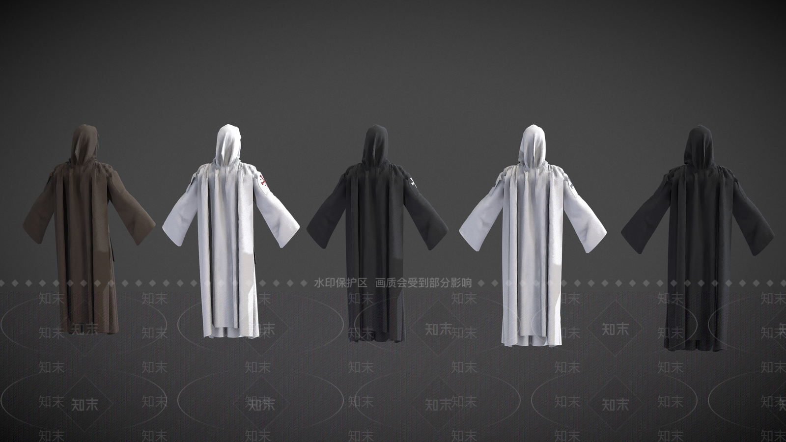 牧师长袍3D模型下载【ID:1161724244】