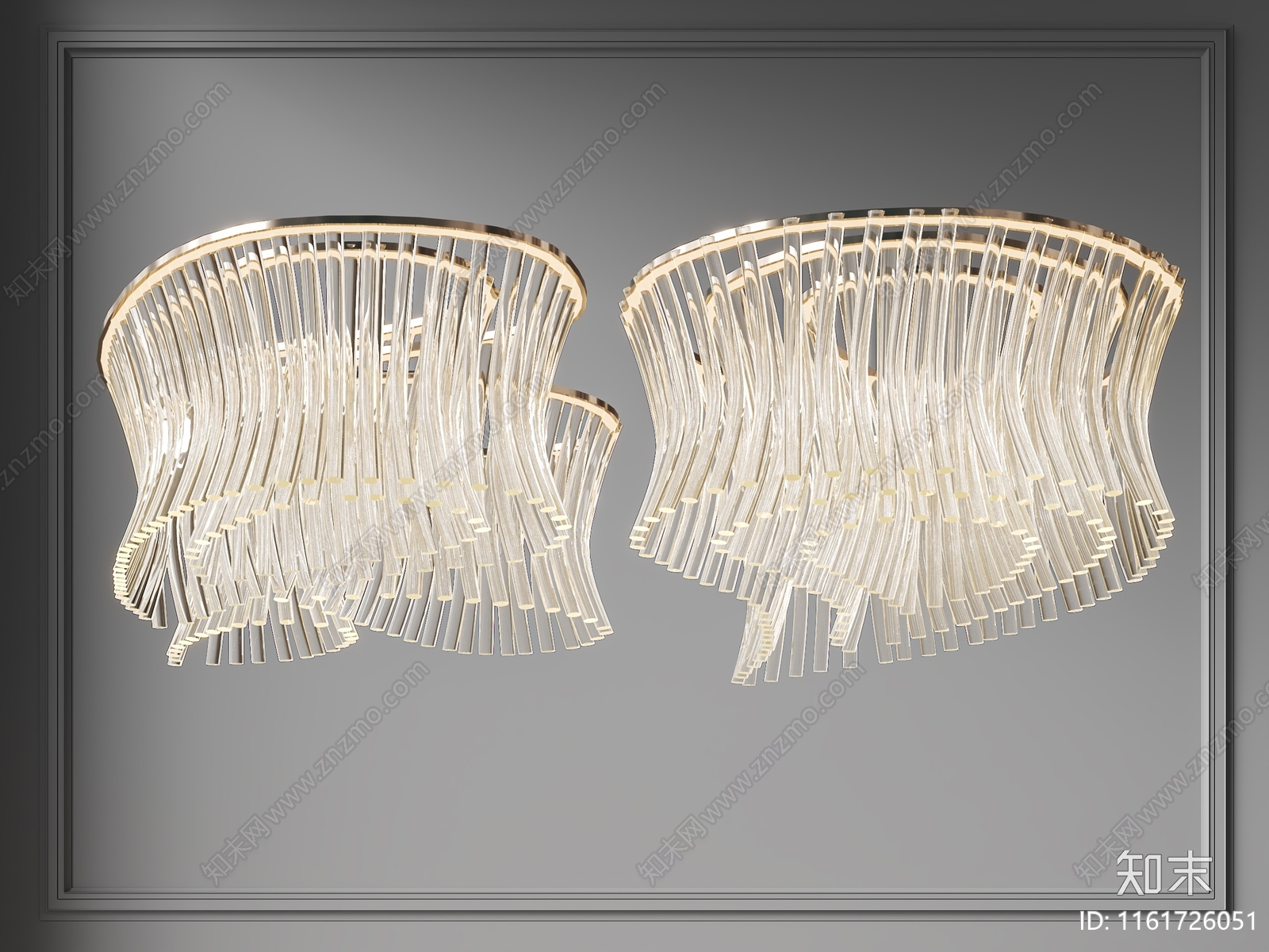 现代吊灯3D模型下载【ID:1161726051】