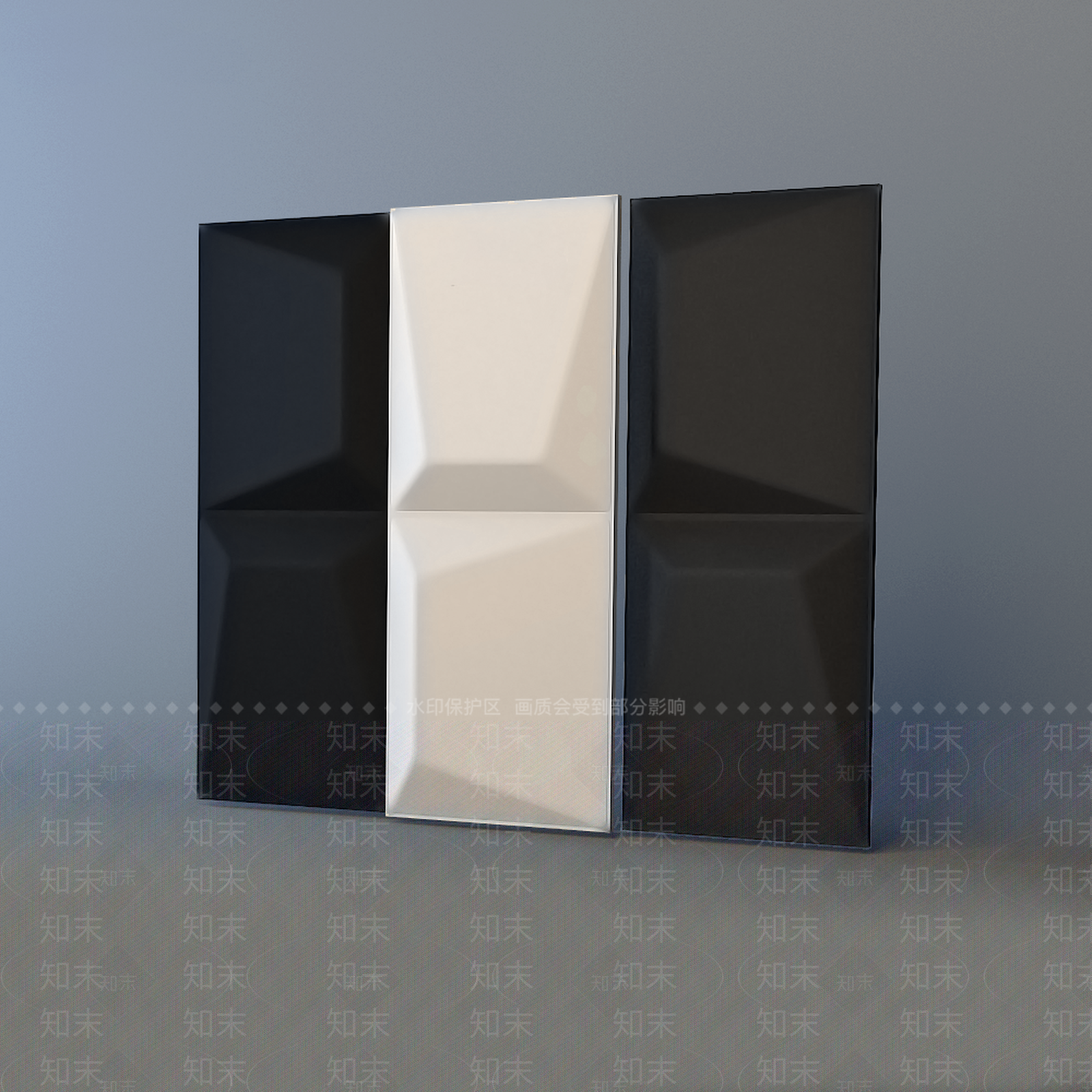 现代墙饰挂件3D模型下载【ID:1161733752】