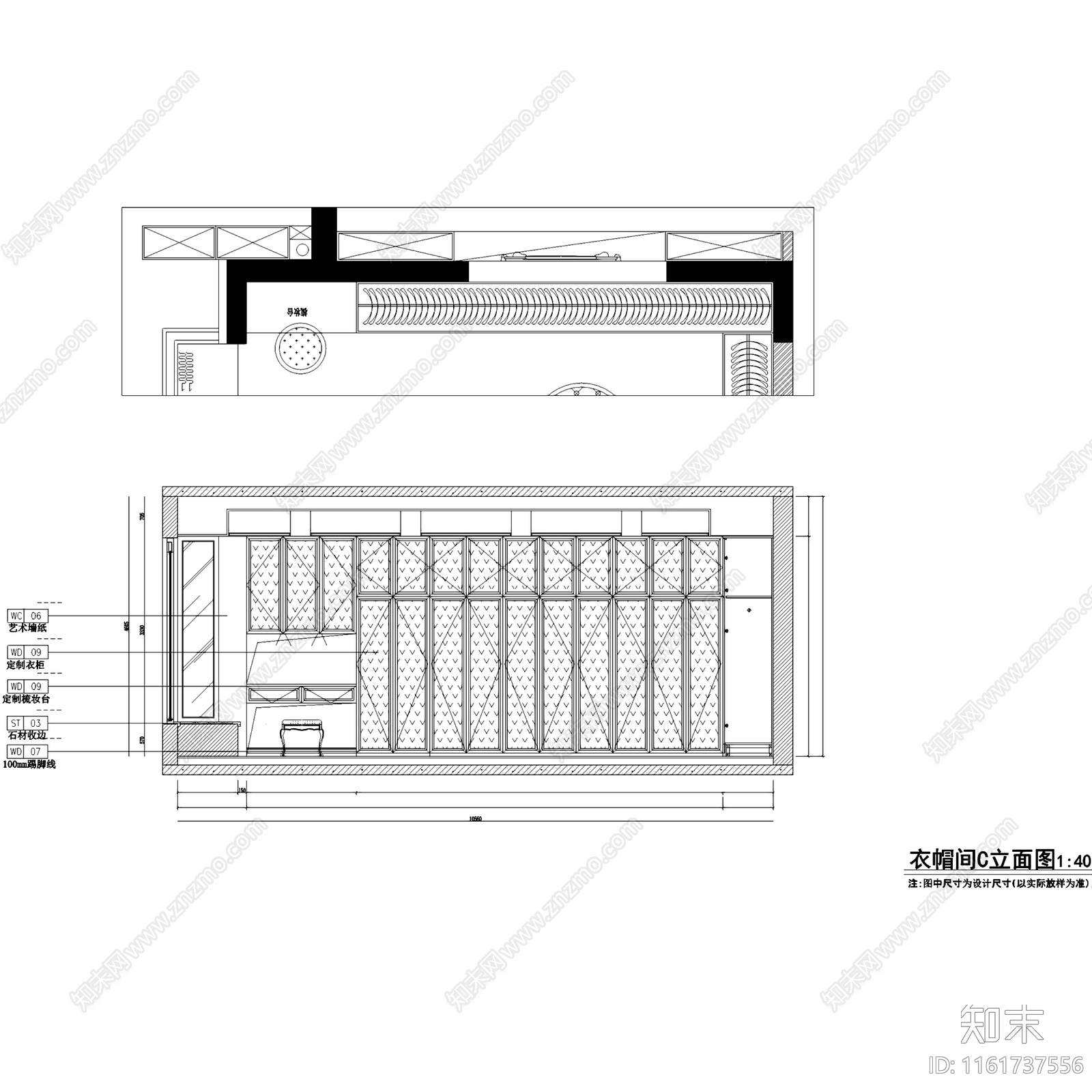 简欧成都仁和春天国际花园大平层室内家装cad施工图下载【ID:1161737556】