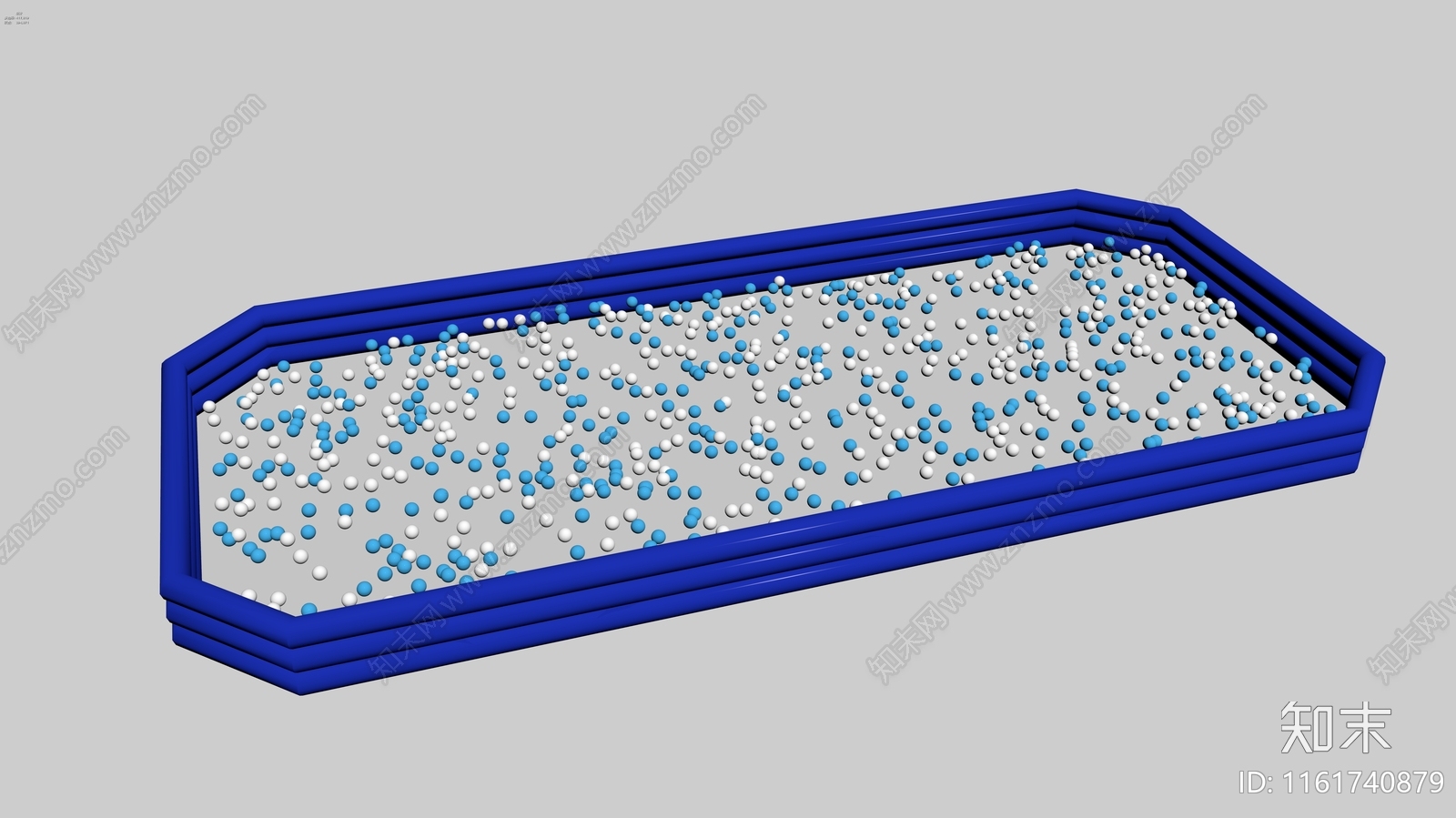 现代夏日充气泳池海洋球波浪SU模型下载【ID:1161740879】