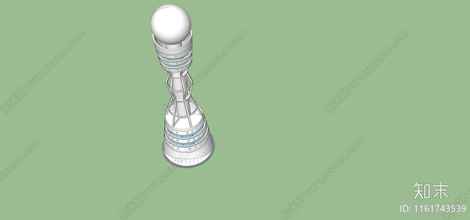 现代苗族风雷达塔观景塔SU模型下载【ID:1161743539】