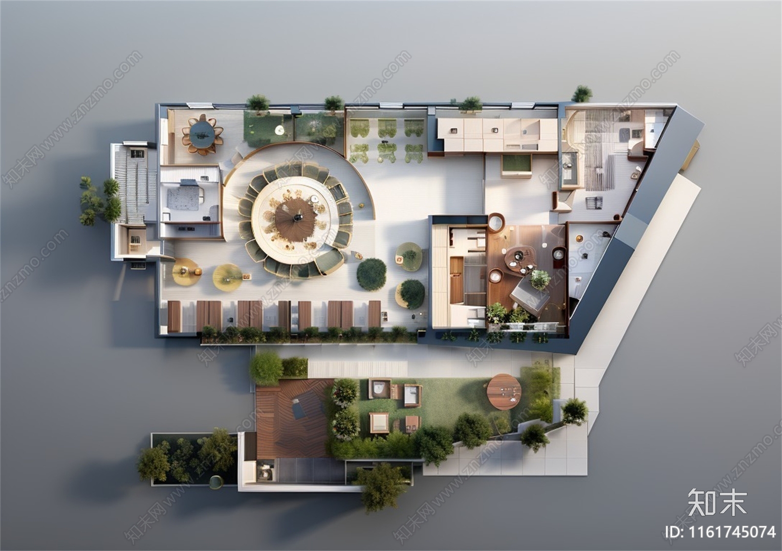 火锅店平面方案图施工图下载【ID:1161745074】