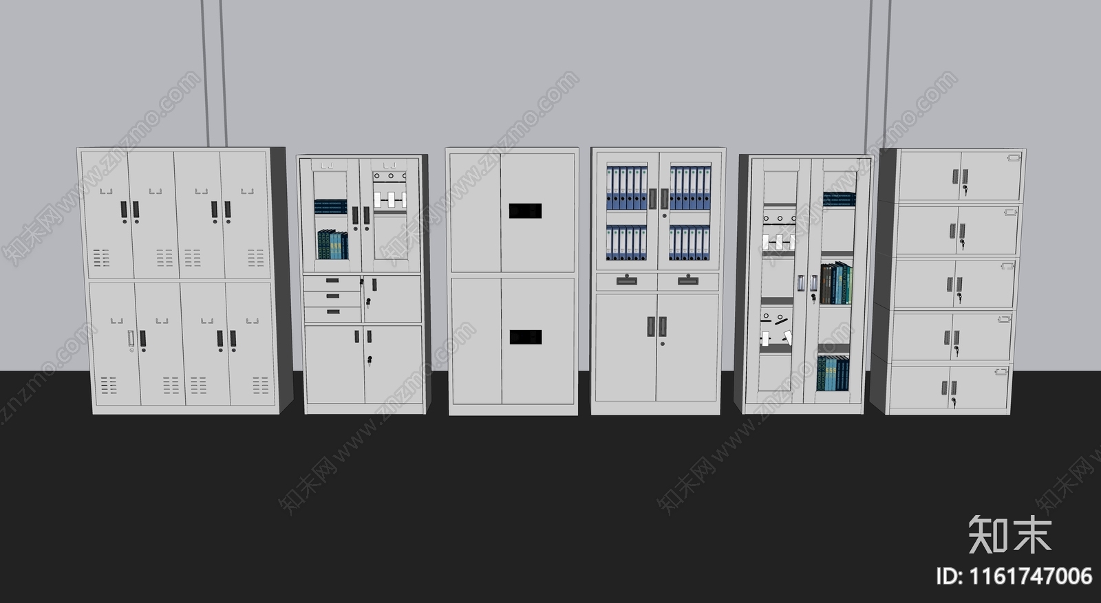 现代文件柜SU模型下载【ID:1161747006】