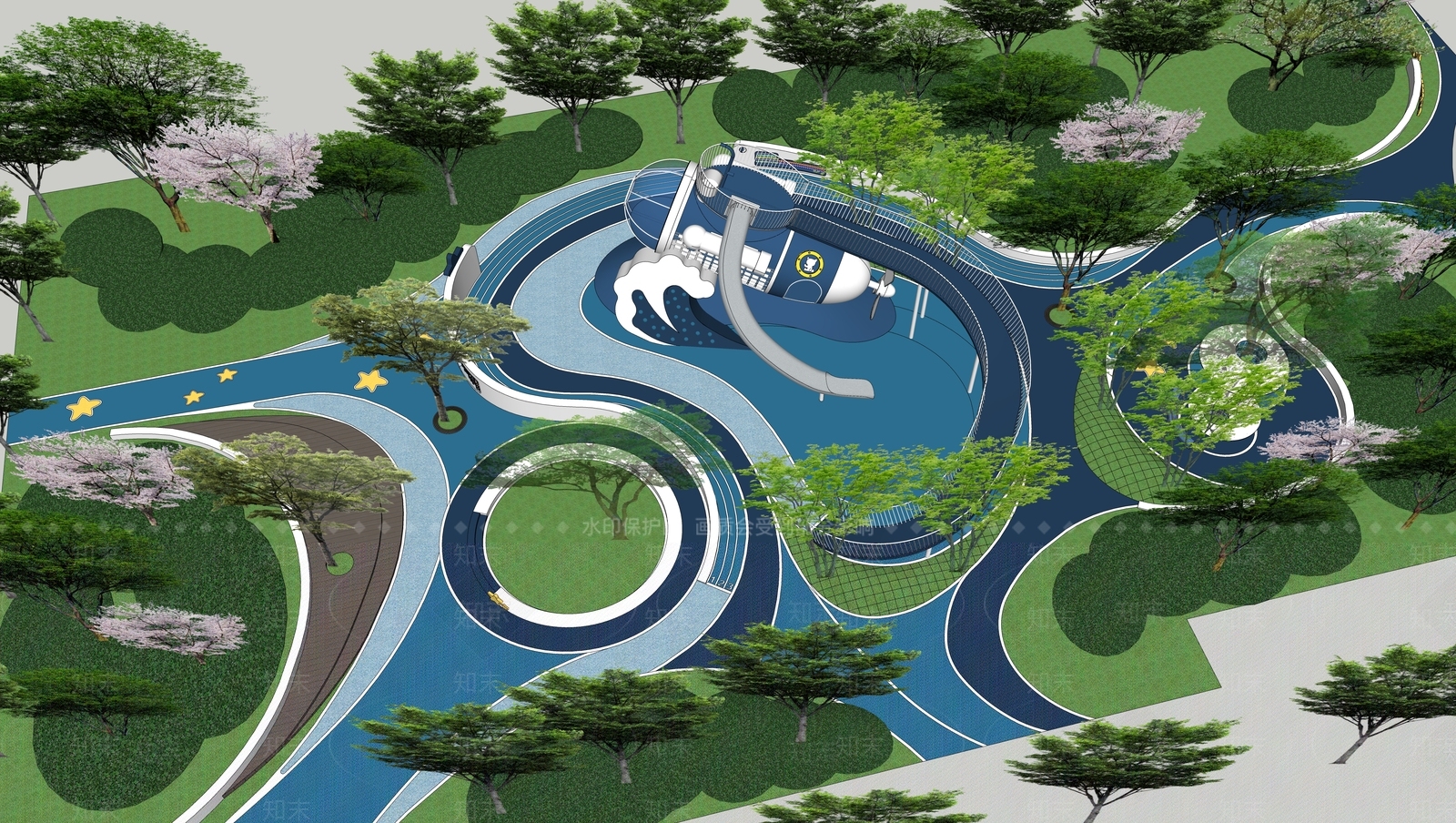 现代儿童活动区SU模型下载【ID:1161747197】