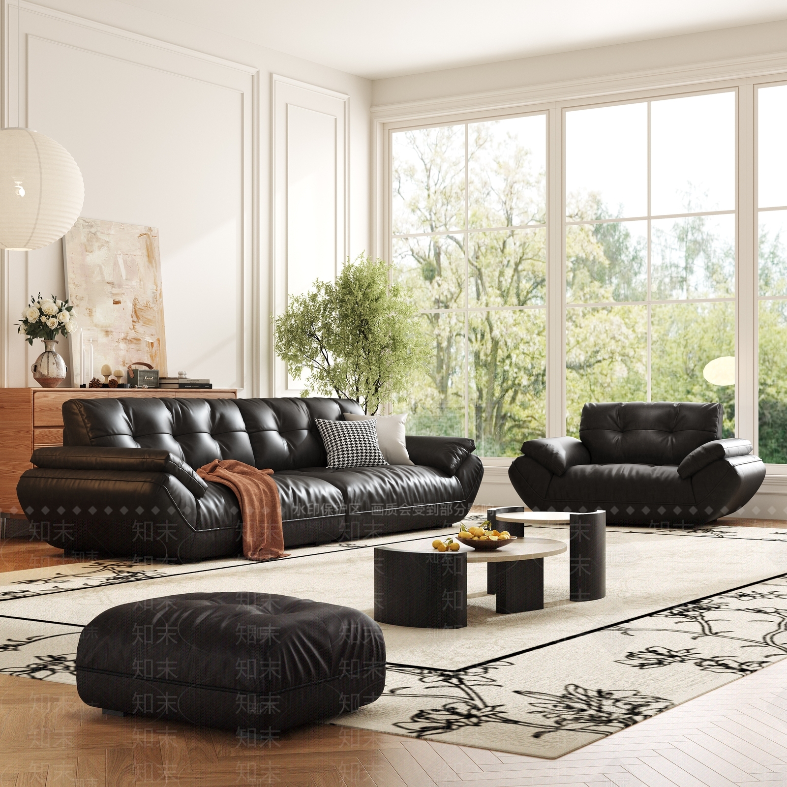 简欧沙发组合3D模型下载【ID:1161748070】