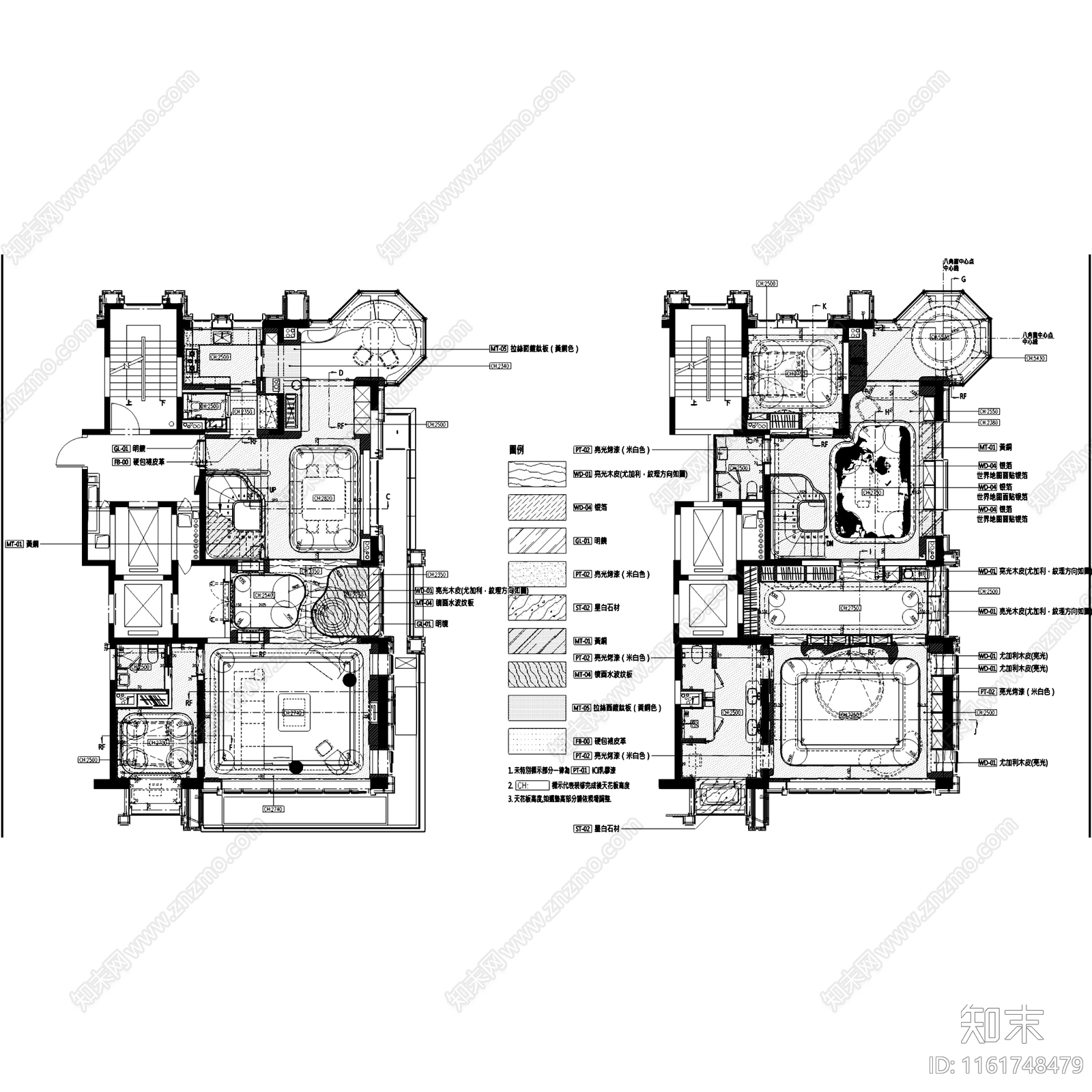 懋源孙河A2叠墅户型室内家装施工图下载【ID:1161748479】