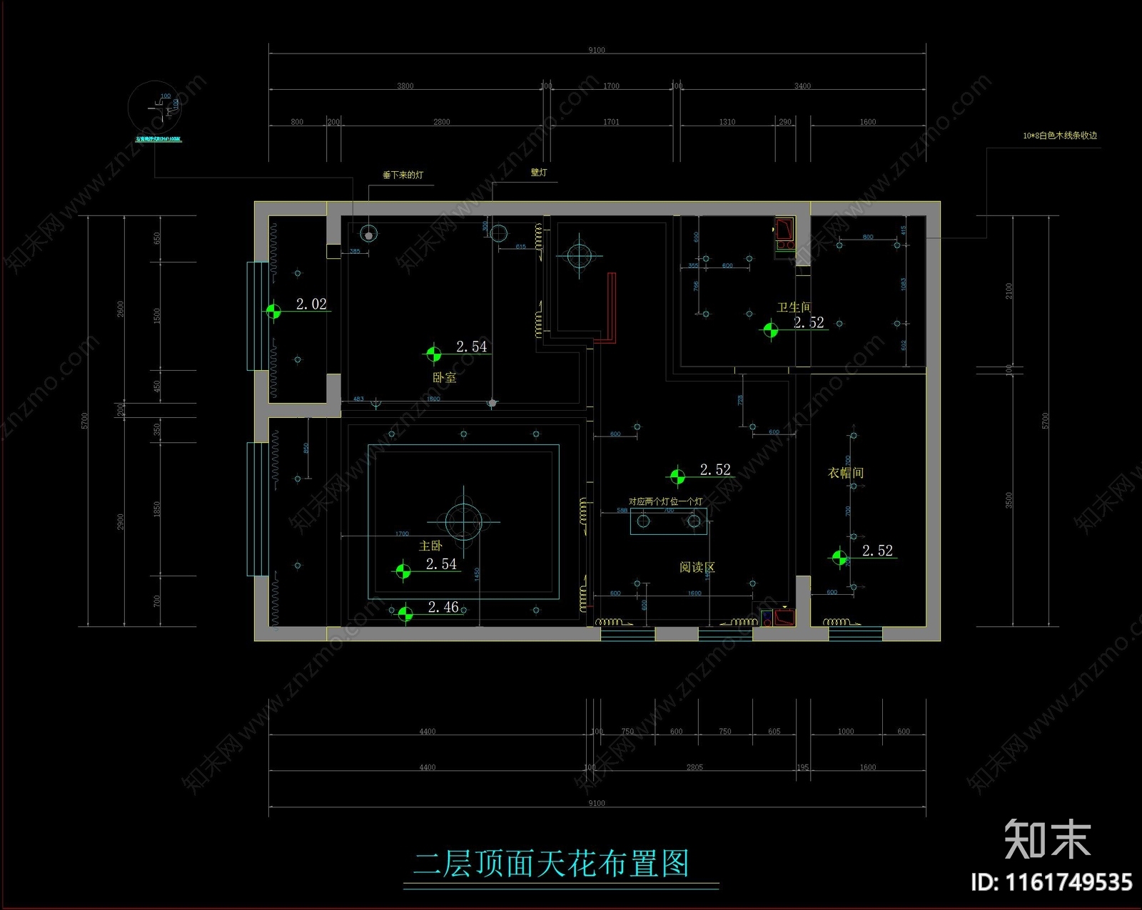 田园法式乡村小型LOFT家装平面图施工图下载【ID:1161749535】