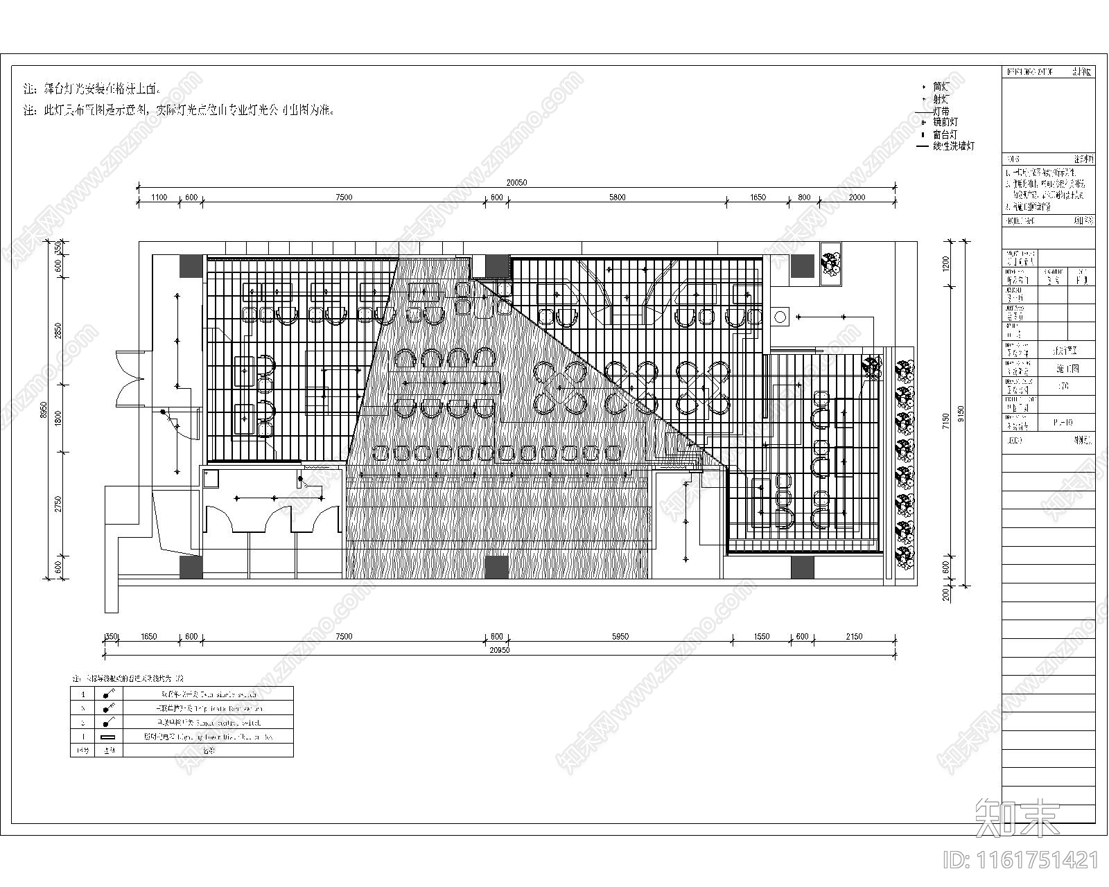 酒吧室内装修cad施工图下载【ID:1161751421】