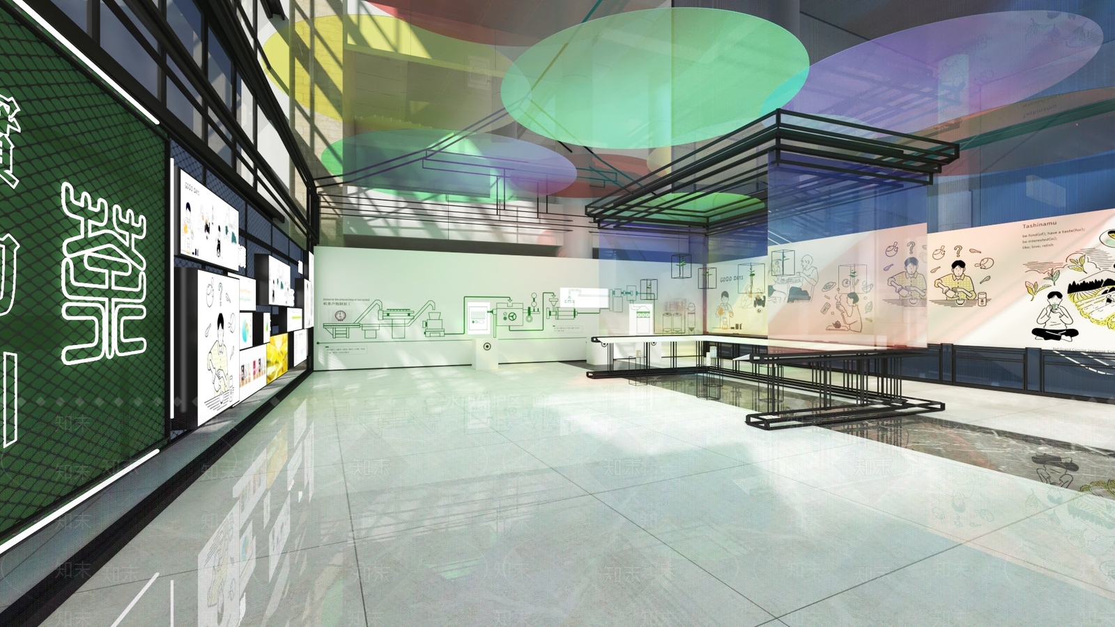 现代茶文化体验展示厅3D模型下载【ID:1161751454】