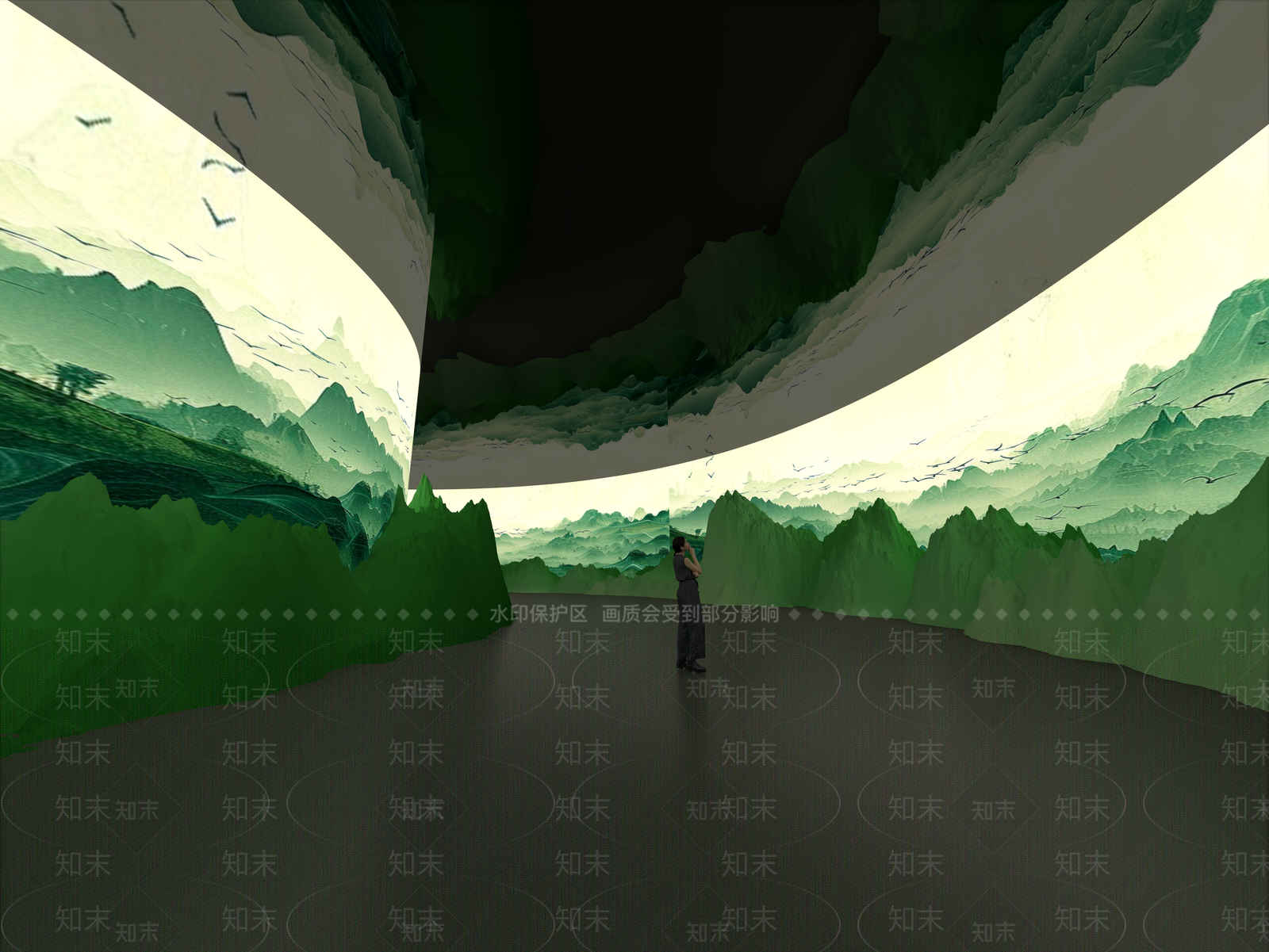 现代沉浸空间3D模型下载【ID:1161752353】