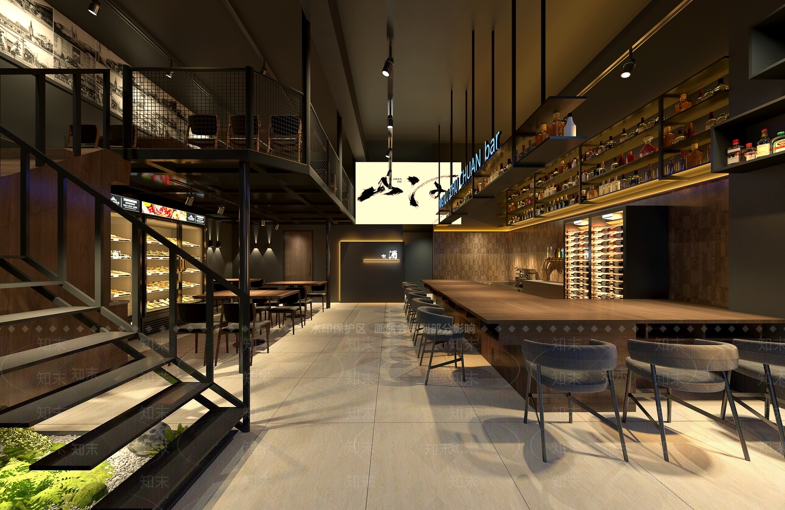 工业风深夜食堂小酒馆3D模型下载【ID:1161757320】