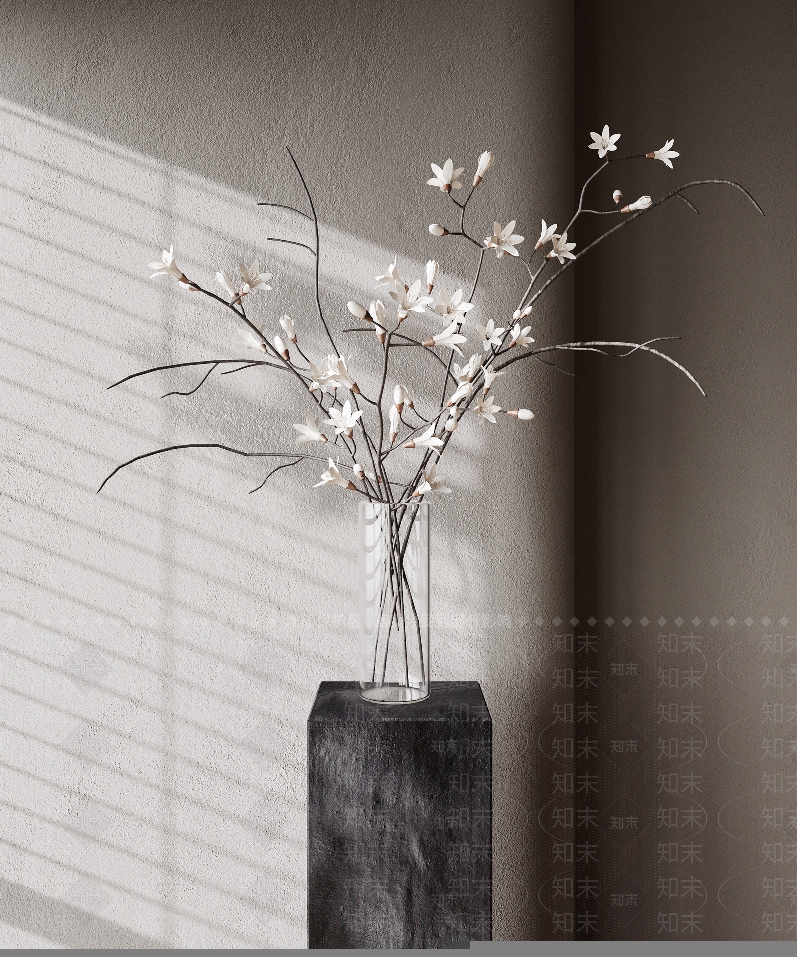 现代花艺摆件3D模型下载【ID:1161761949】
