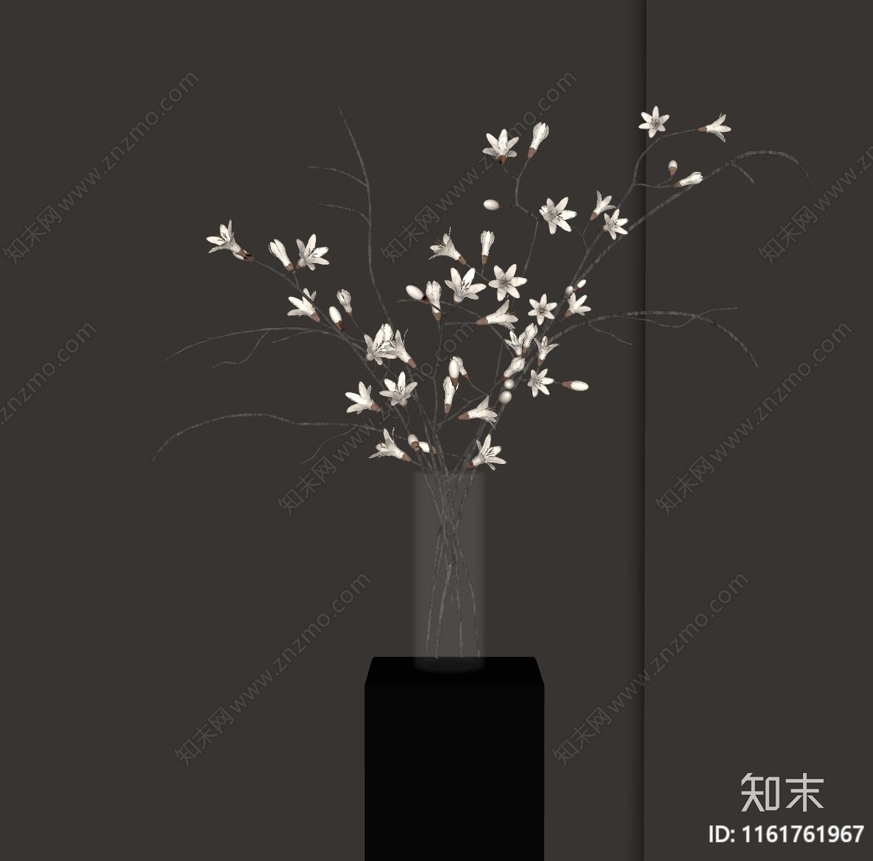 现代花艺摆件SU模型下载【ID:1161761967】