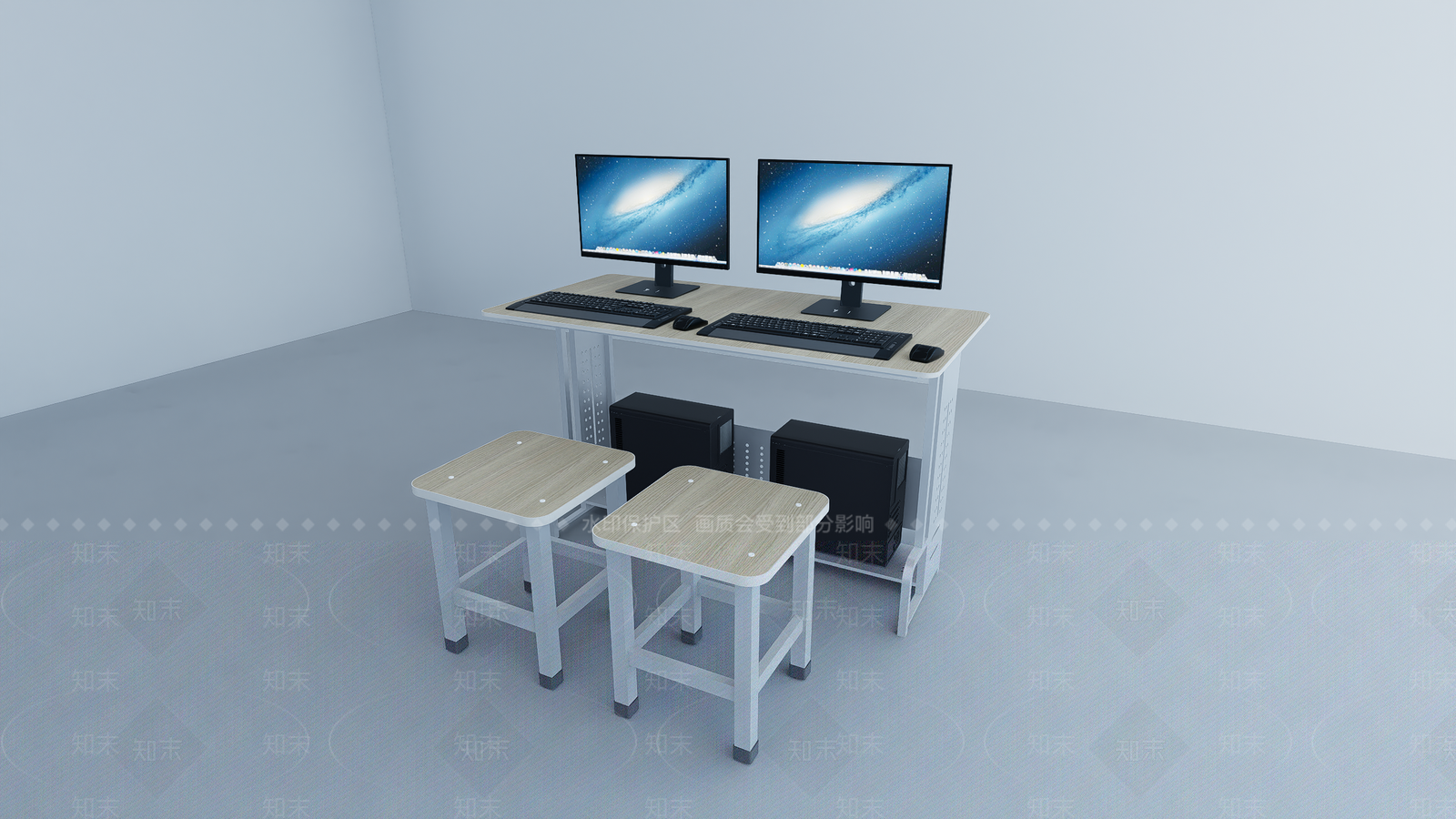 现代电脑桌椅SU模型下载【ID:1161766045】