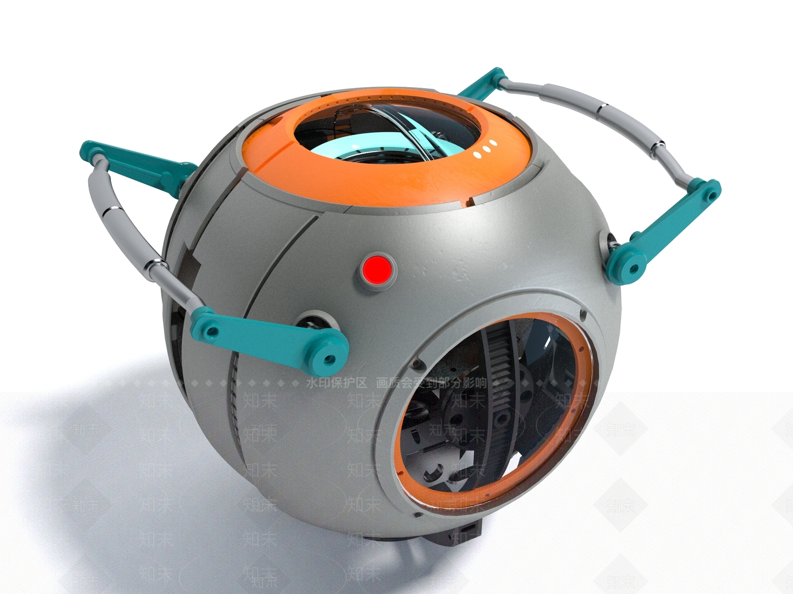 现代风格宇宙飞船3D模型下载【ID:1161767919】