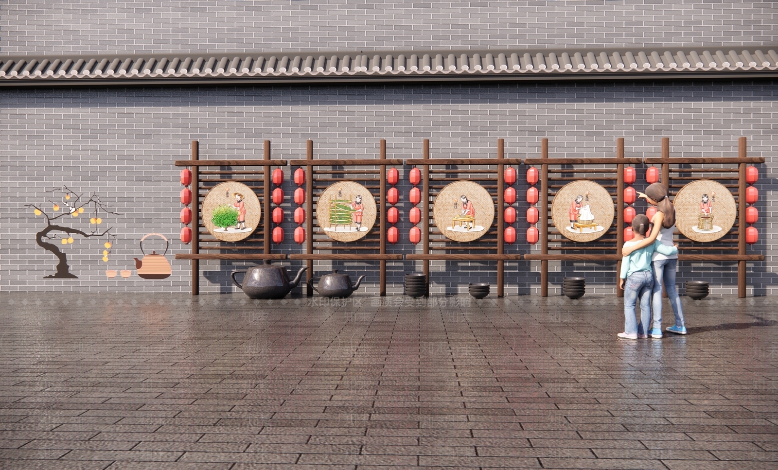 新中式制茶竹编小品SU模型下载【ID:1161769486】